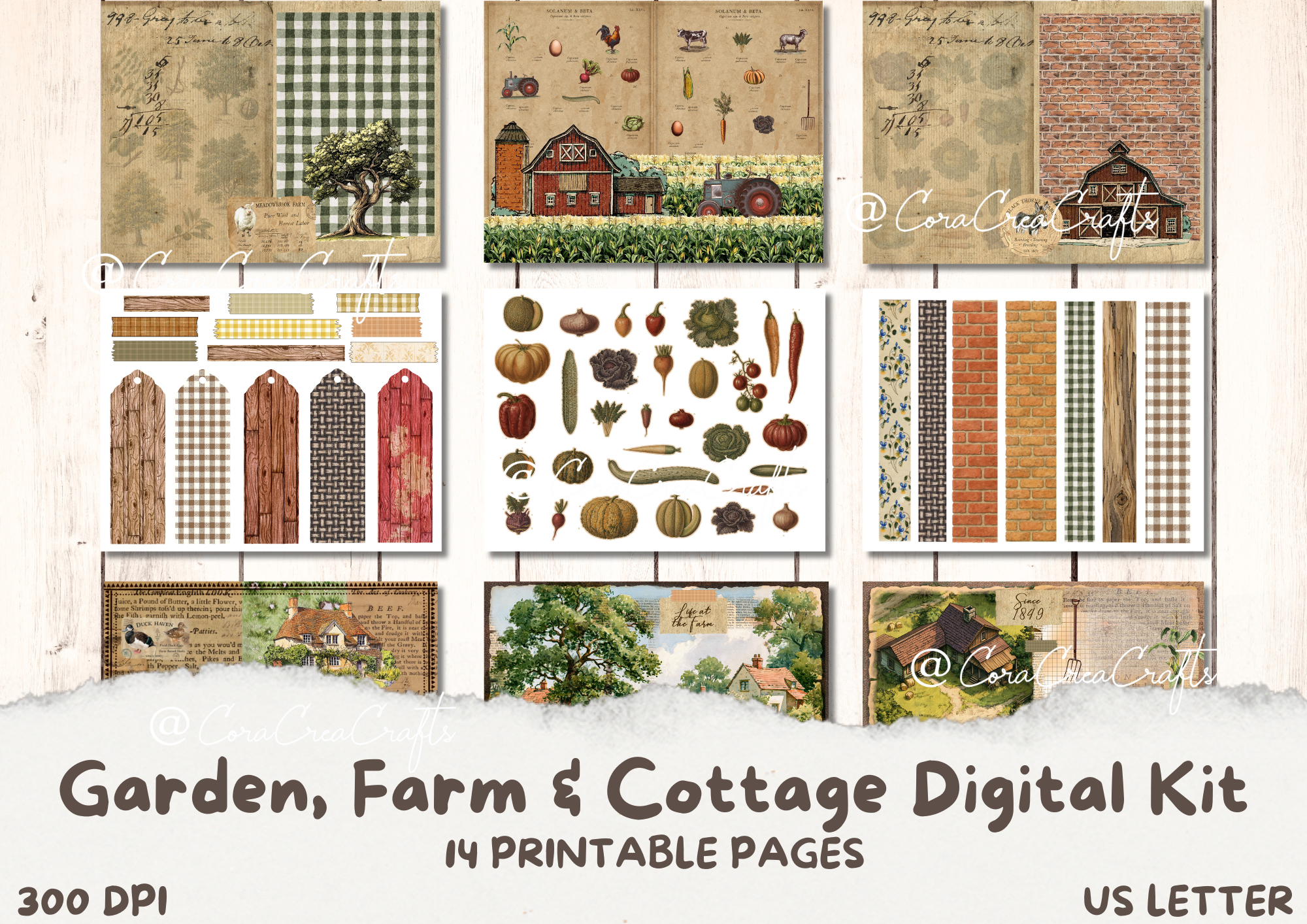 Garden & Farm Life Digital Journal Kit