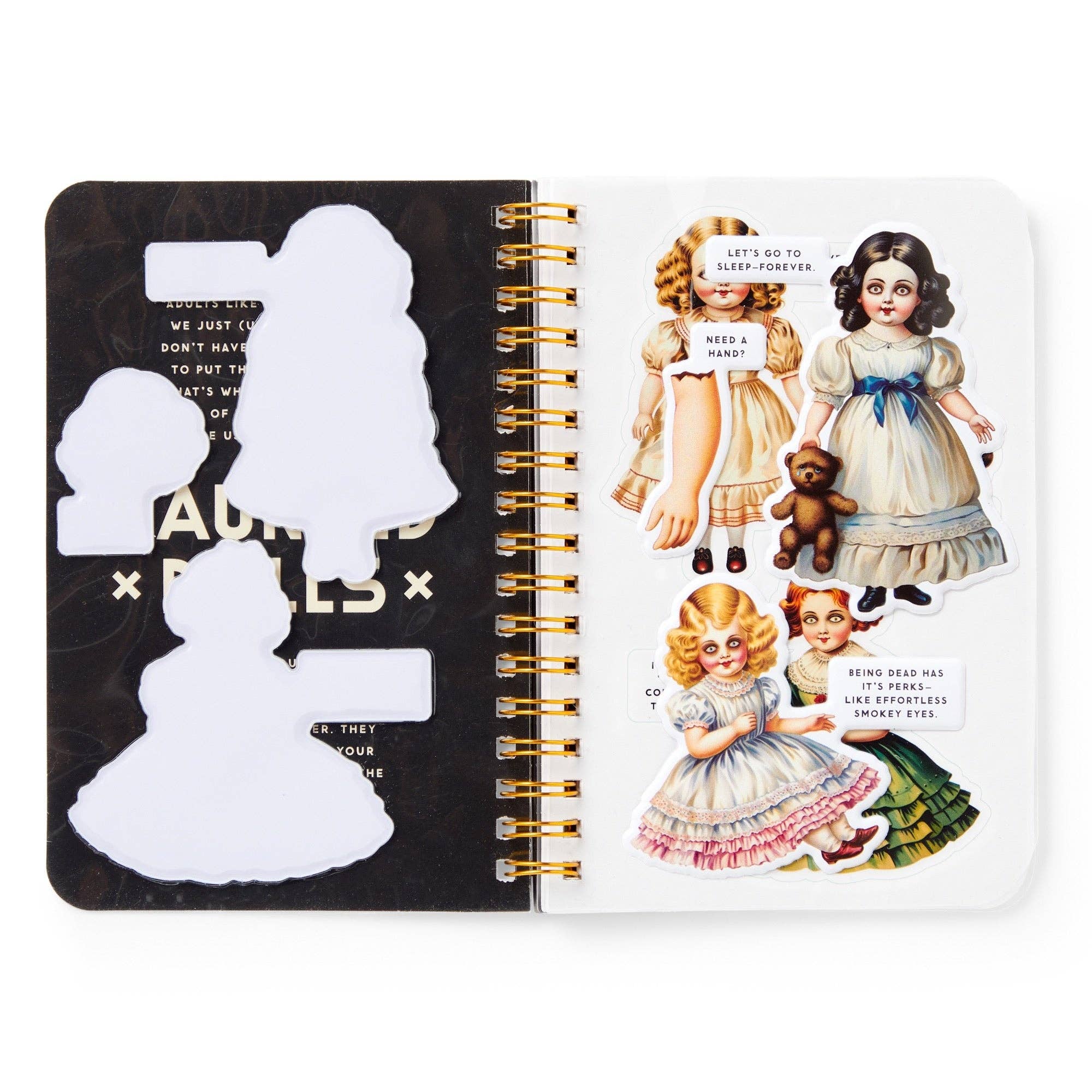 Brass Monkey Haunted Dolls Sticker Book