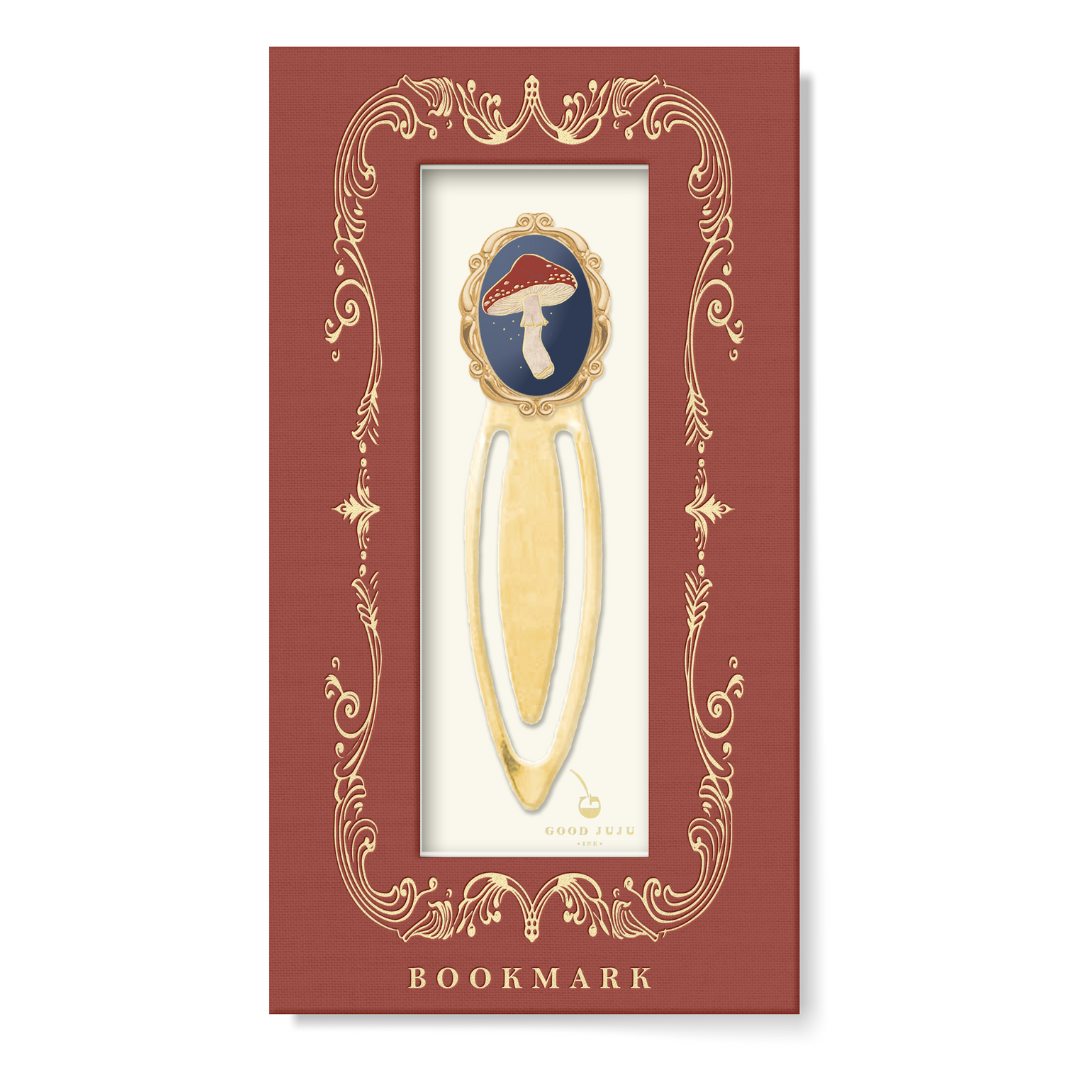 Mushroom Metal Clip Bookmark