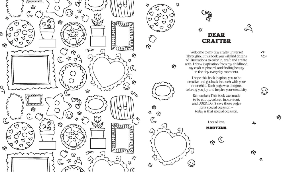 Craft & Create Coloring Book by Martina Calvi