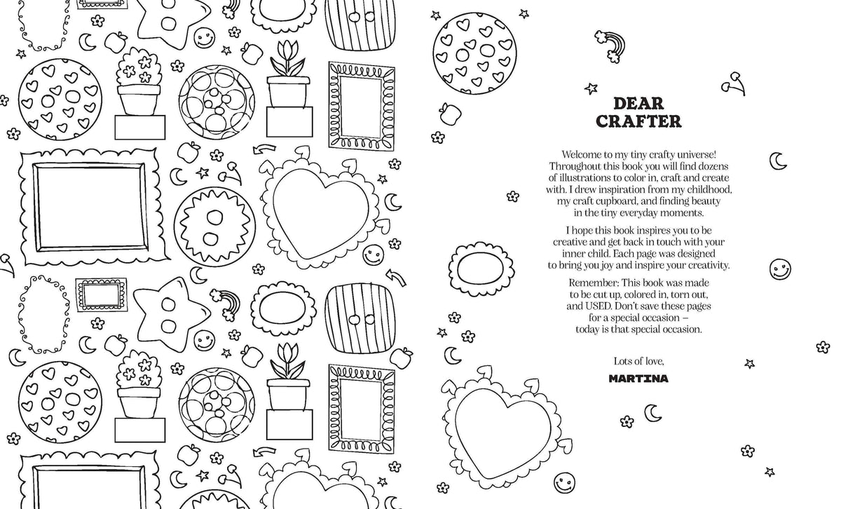 Craft & Create Coloring Book by Martina Calvi
