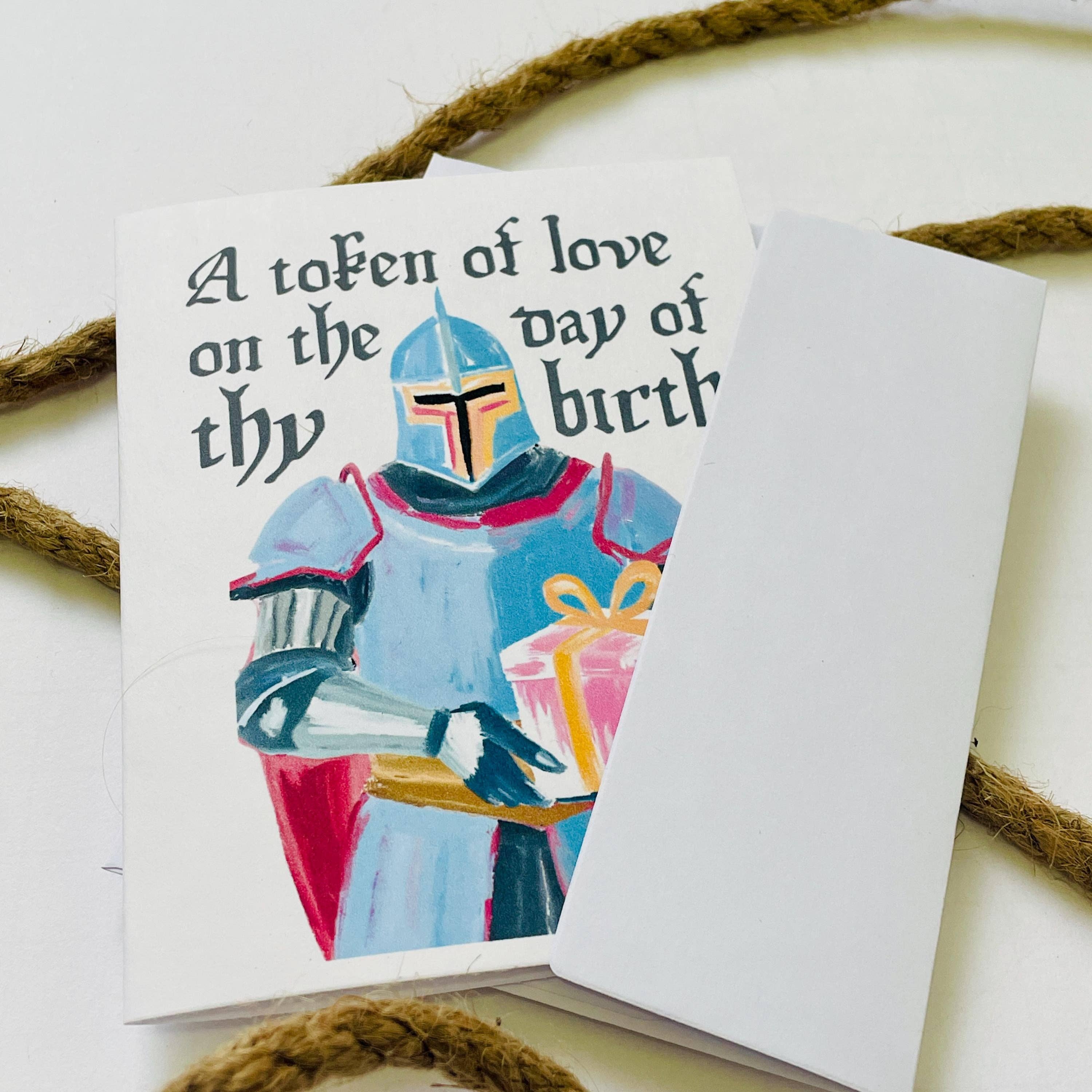 Medieval A Token of Love Birthday Card