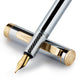 Luxury EDC Silver Gold Fountain Pen - Medium Nib