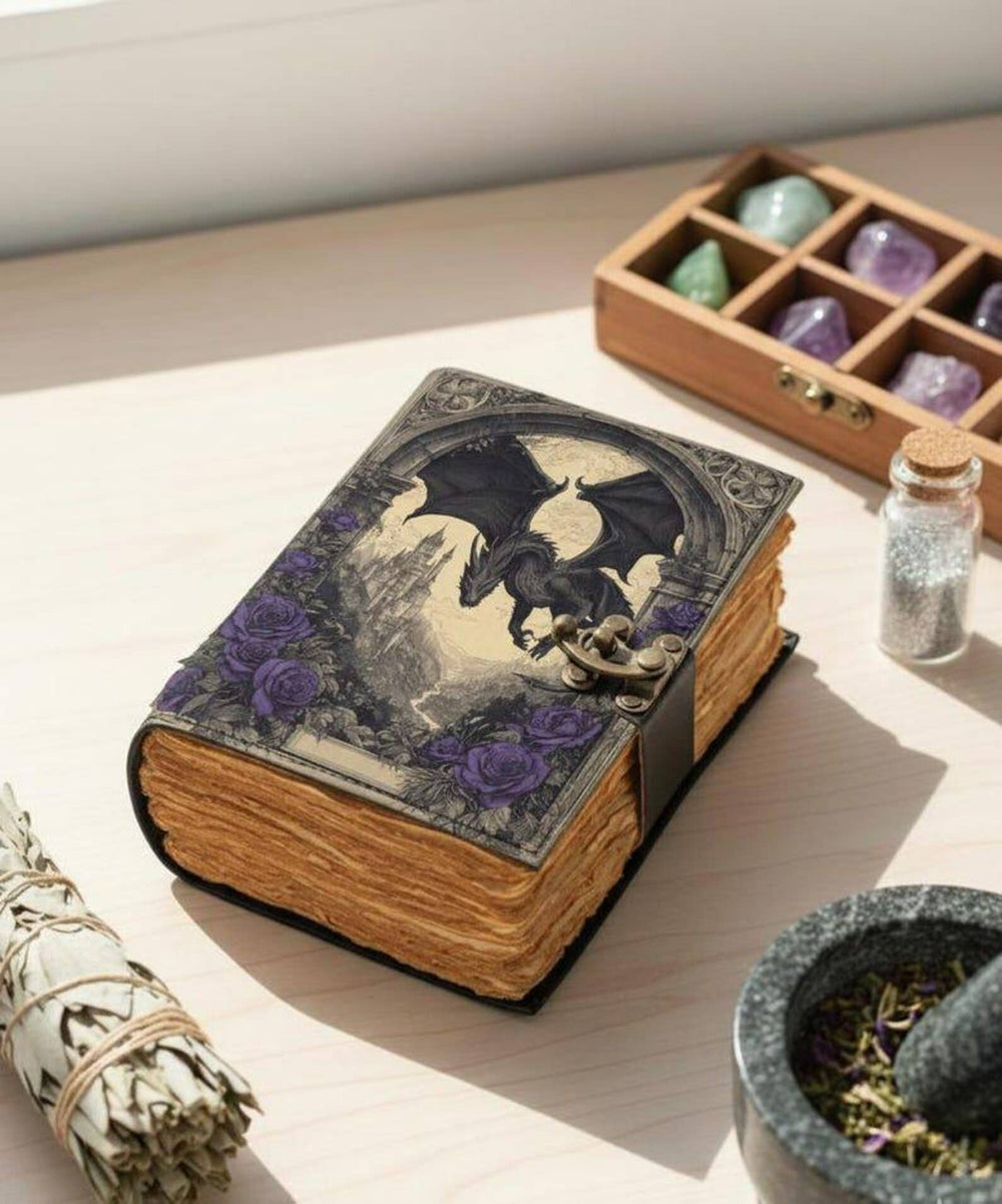 Dragon Leather Leather Journal Handmade Vintage Grimoire