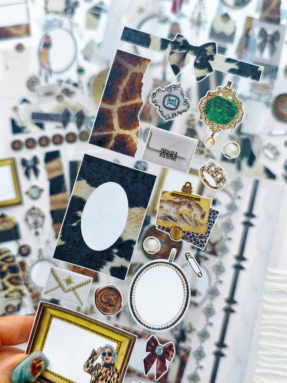 Wild Glam - Ephemera Sticker Sheet Set