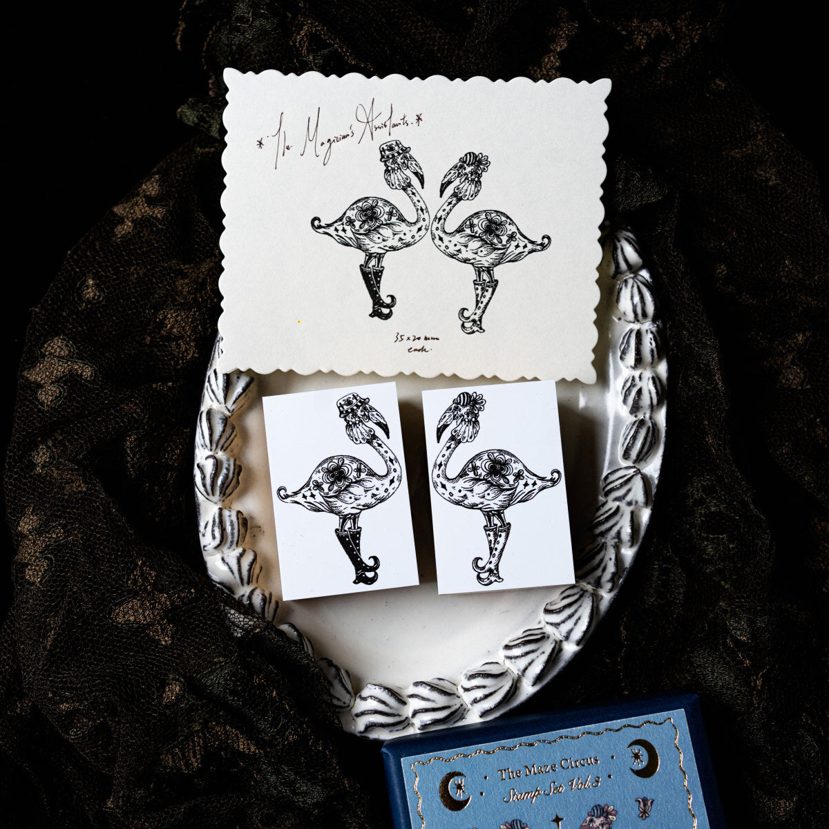 The Magician's Tricks Wooden Stamp Set - detail 2