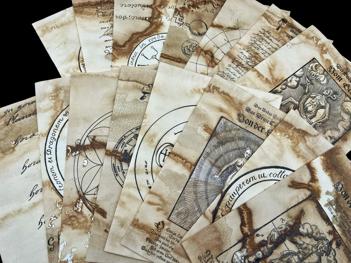 Paper Set - Alchemy Manuscript — Papers | CoraCreaCraf