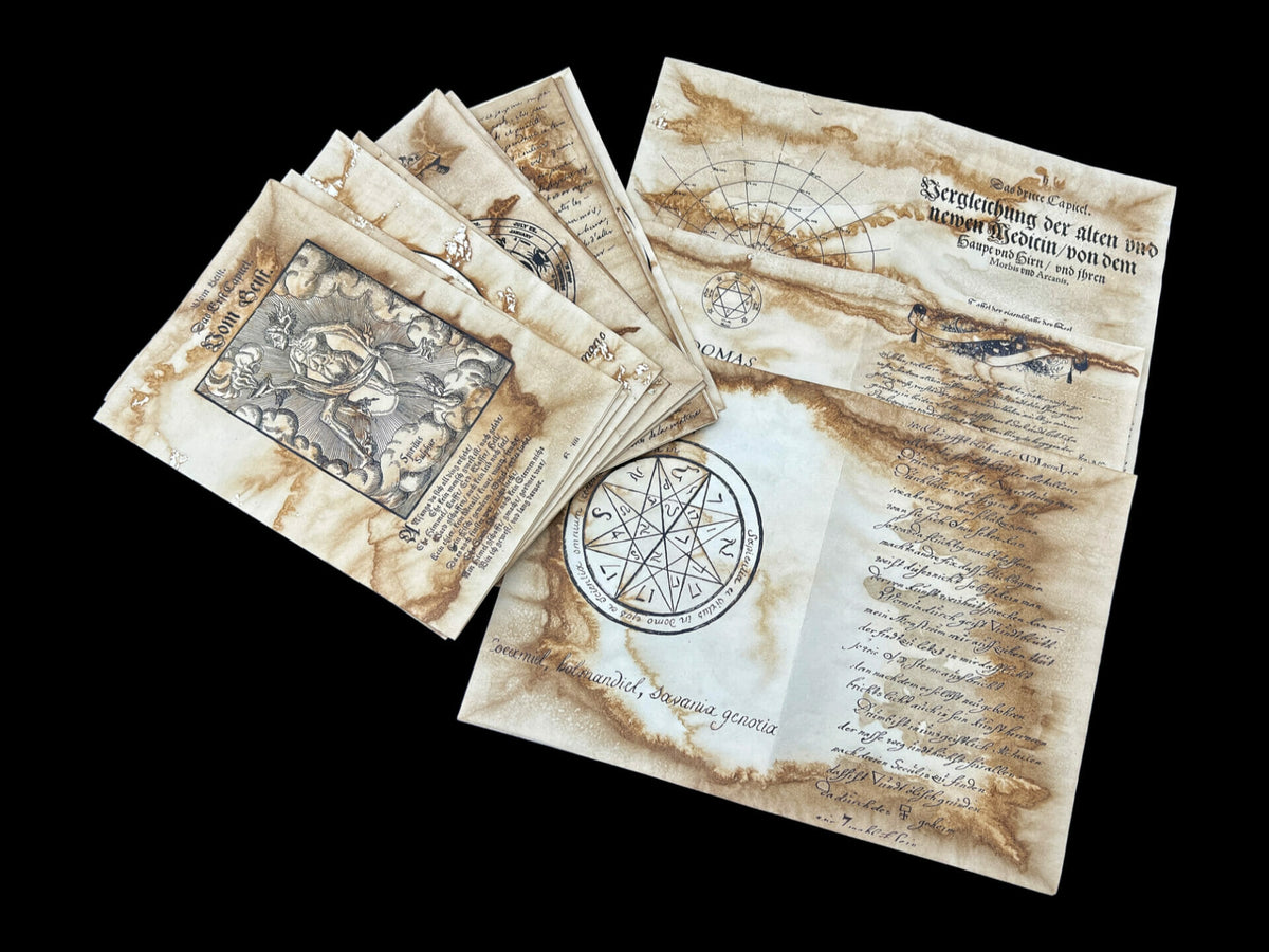 Paper Set - Alchemy Manuscript — Papers | CoraCreaCraf