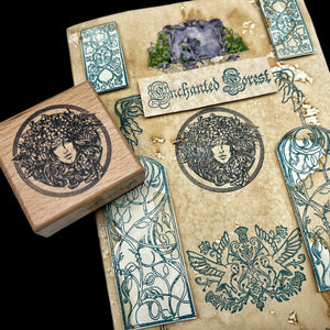 Lady of the Forest Wooden Stamp