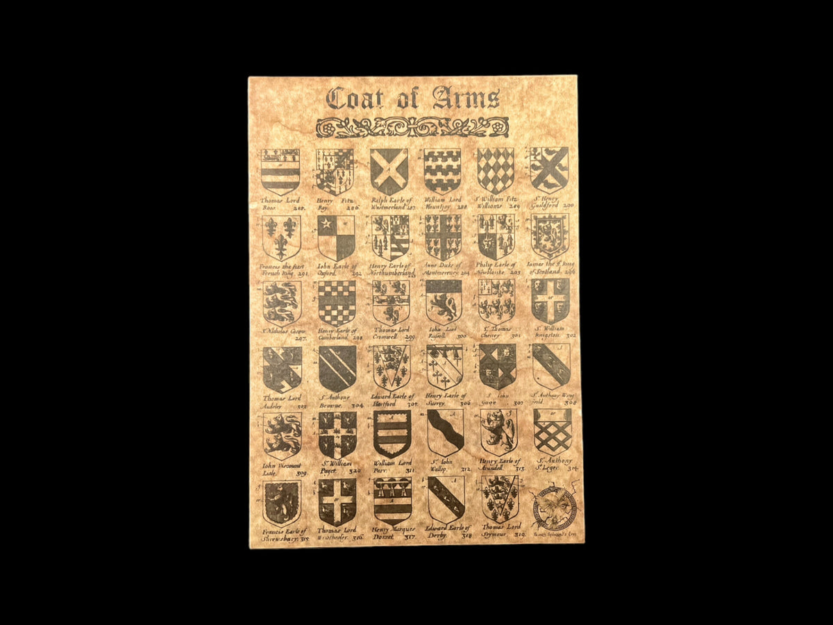 Coat of Arms Sticker Sheet – Sticker Sheets | CoraCreaCrafts