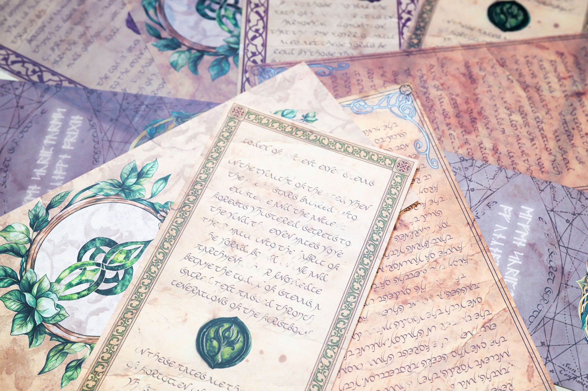 Elven Manuscripts Cards & Vellum Set