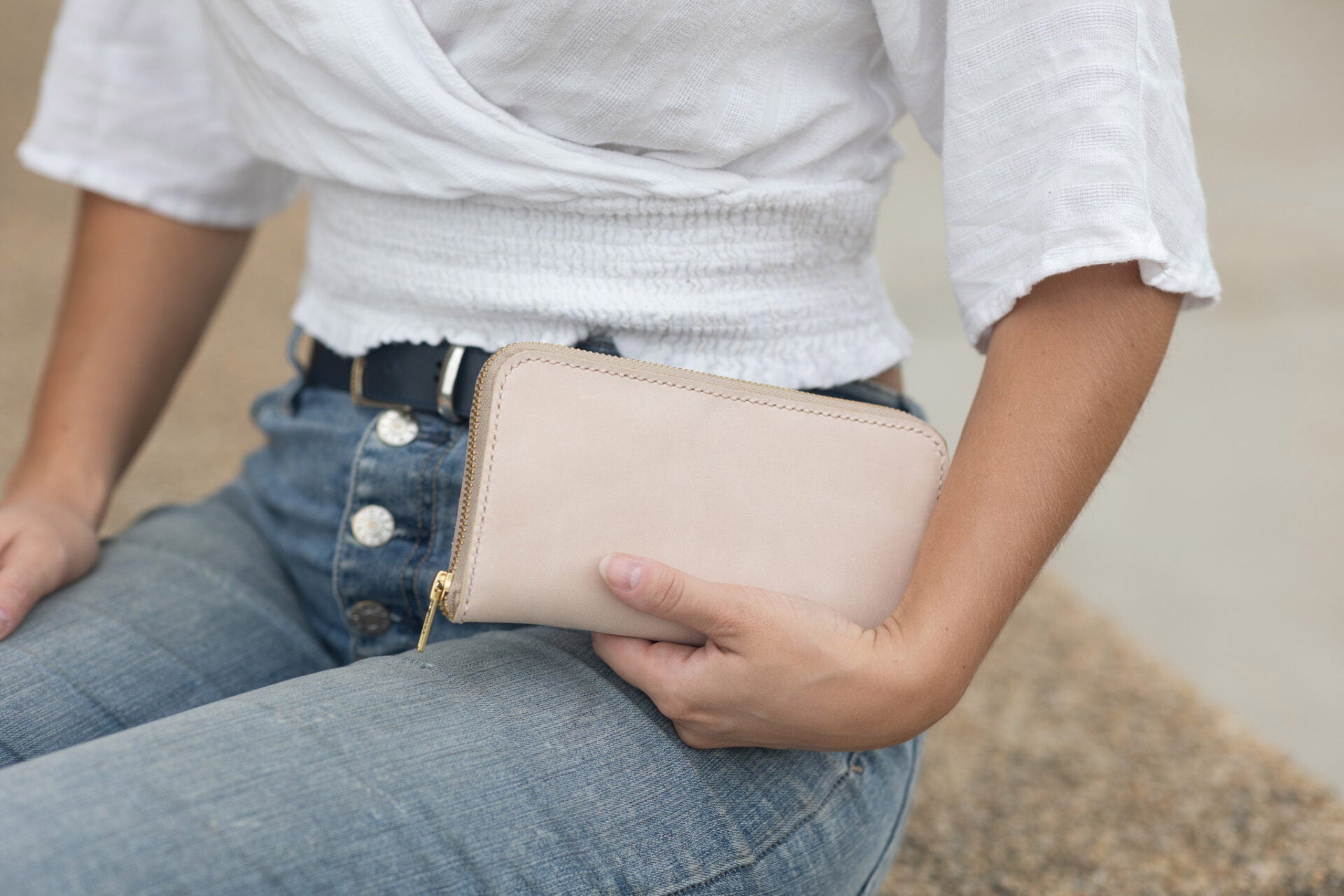 Zipper Wallet – Nude