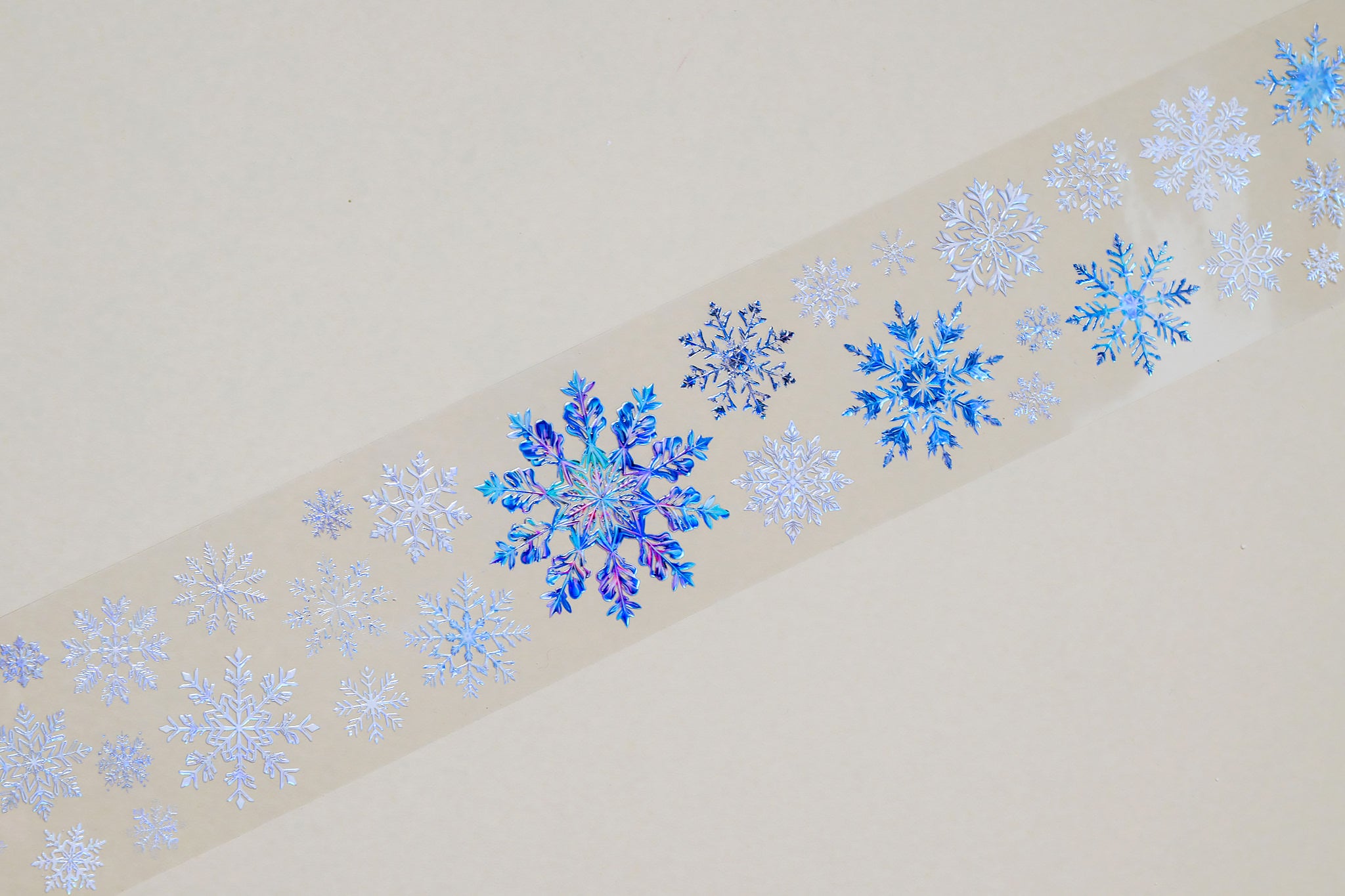 Snowflakes Transparent Tape (Single Loop)