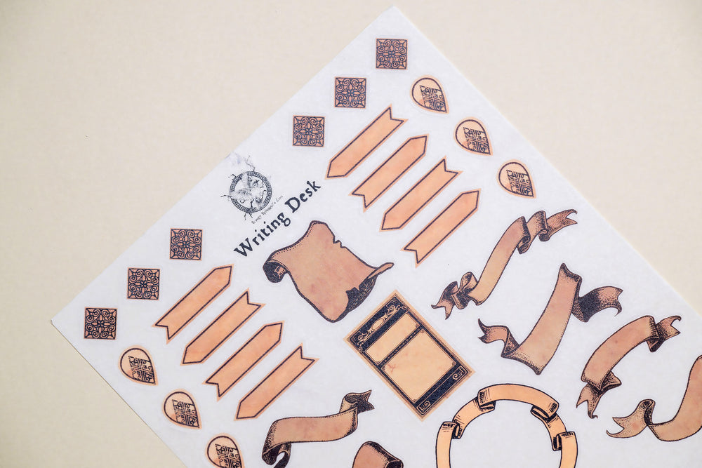 The Writing Desk Label Sticker Sheet