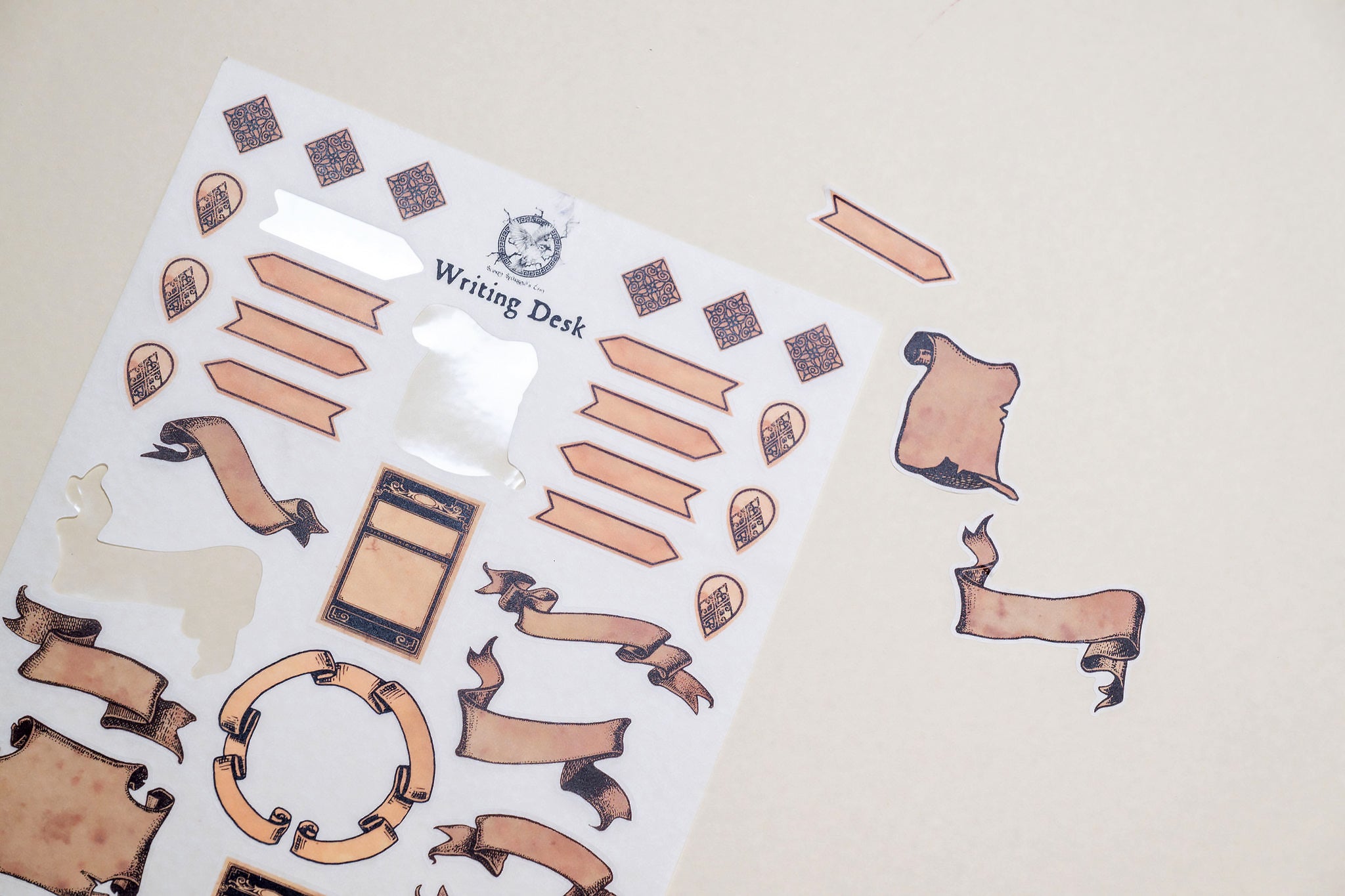 The Writing Desk Label Sticker Sheet