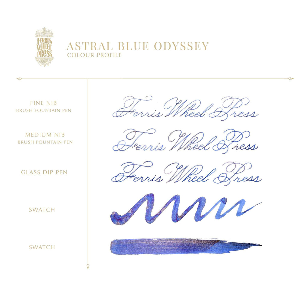 Fountain Pen Ink - Astral Blue Odyssey