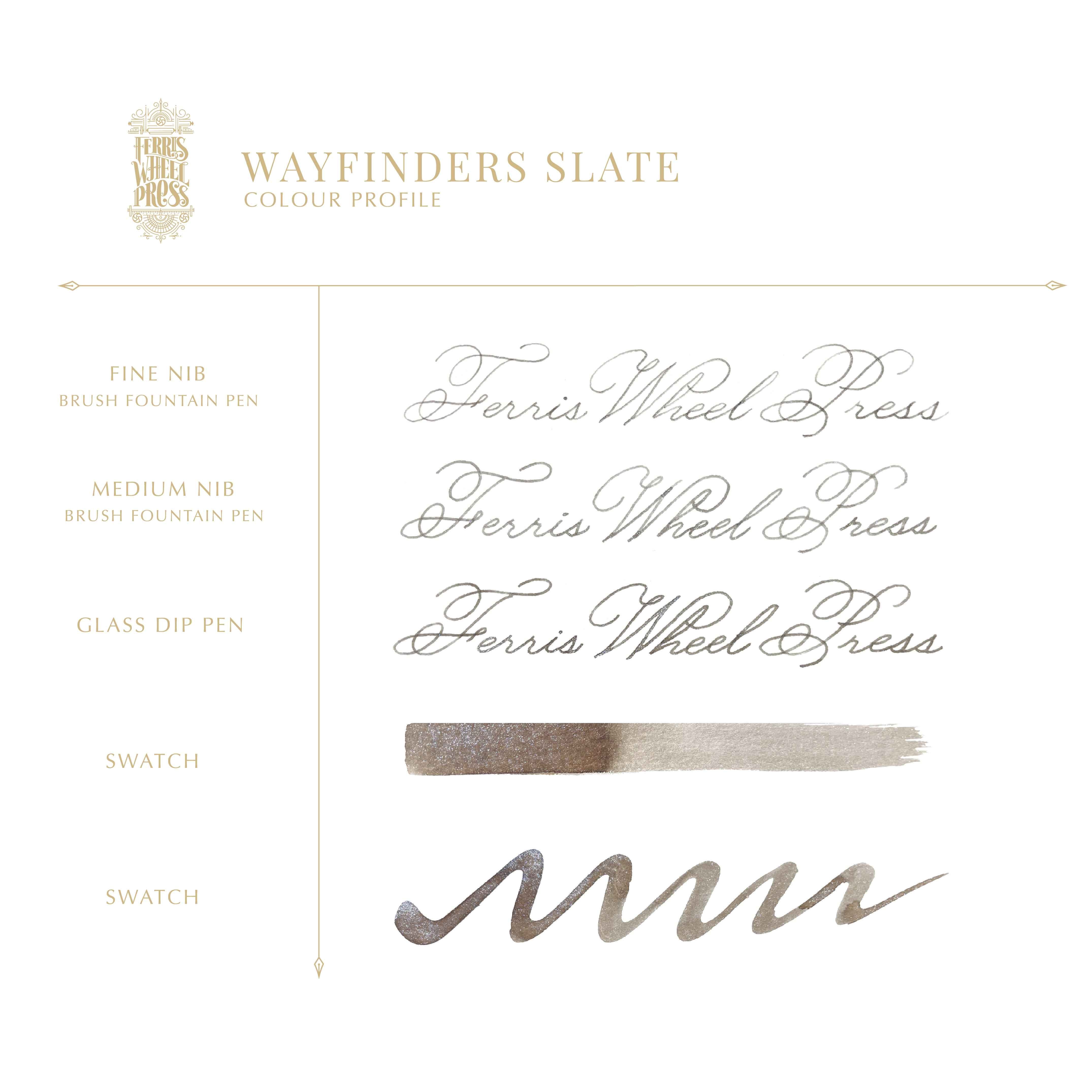 Fountain Pen Ink - Wayfinders Slate