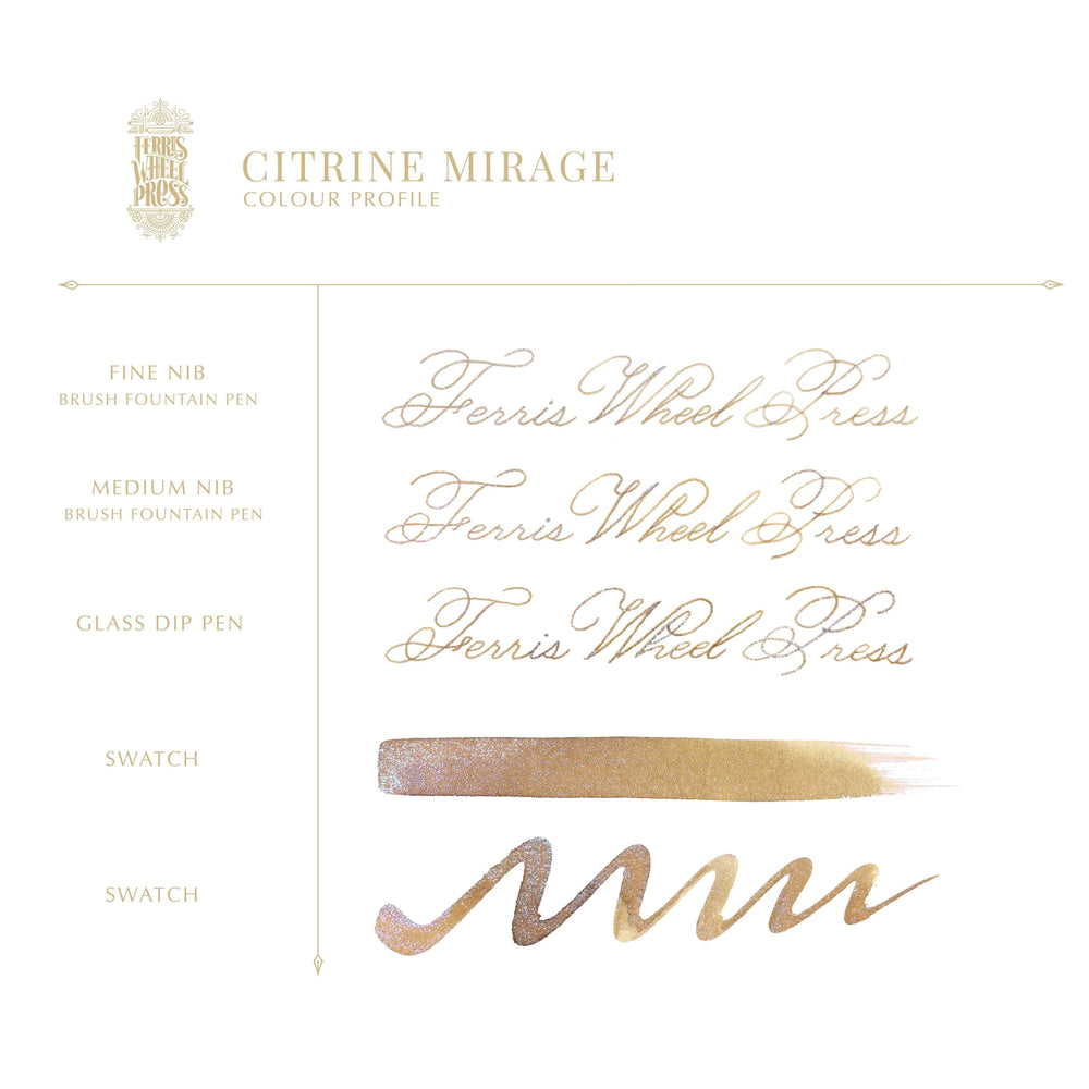 Fountain Pen Ink - Citrine Mirage