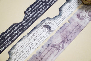 Burnt Writing Washi Tape Set