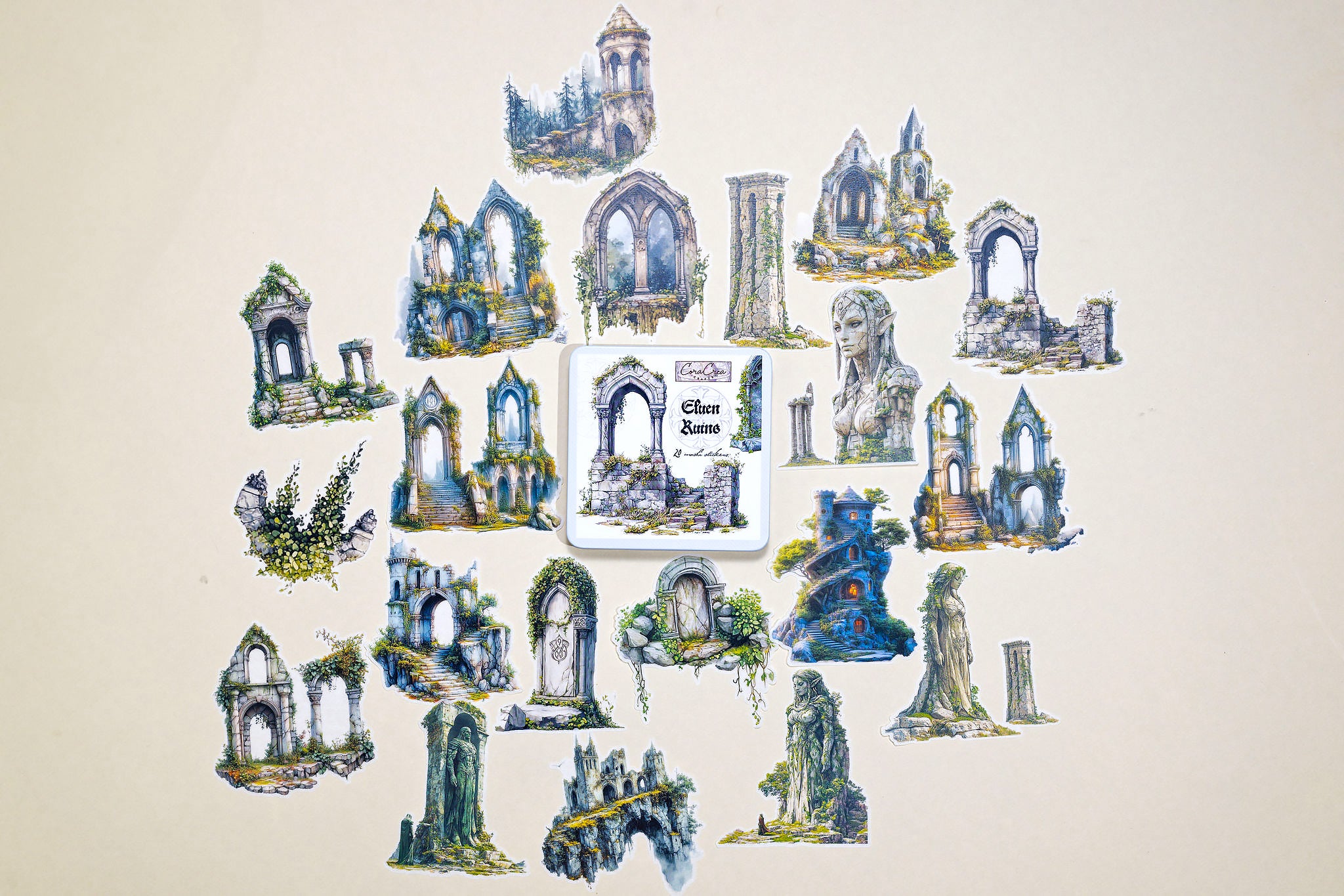 Elven Ruins Sticker Box