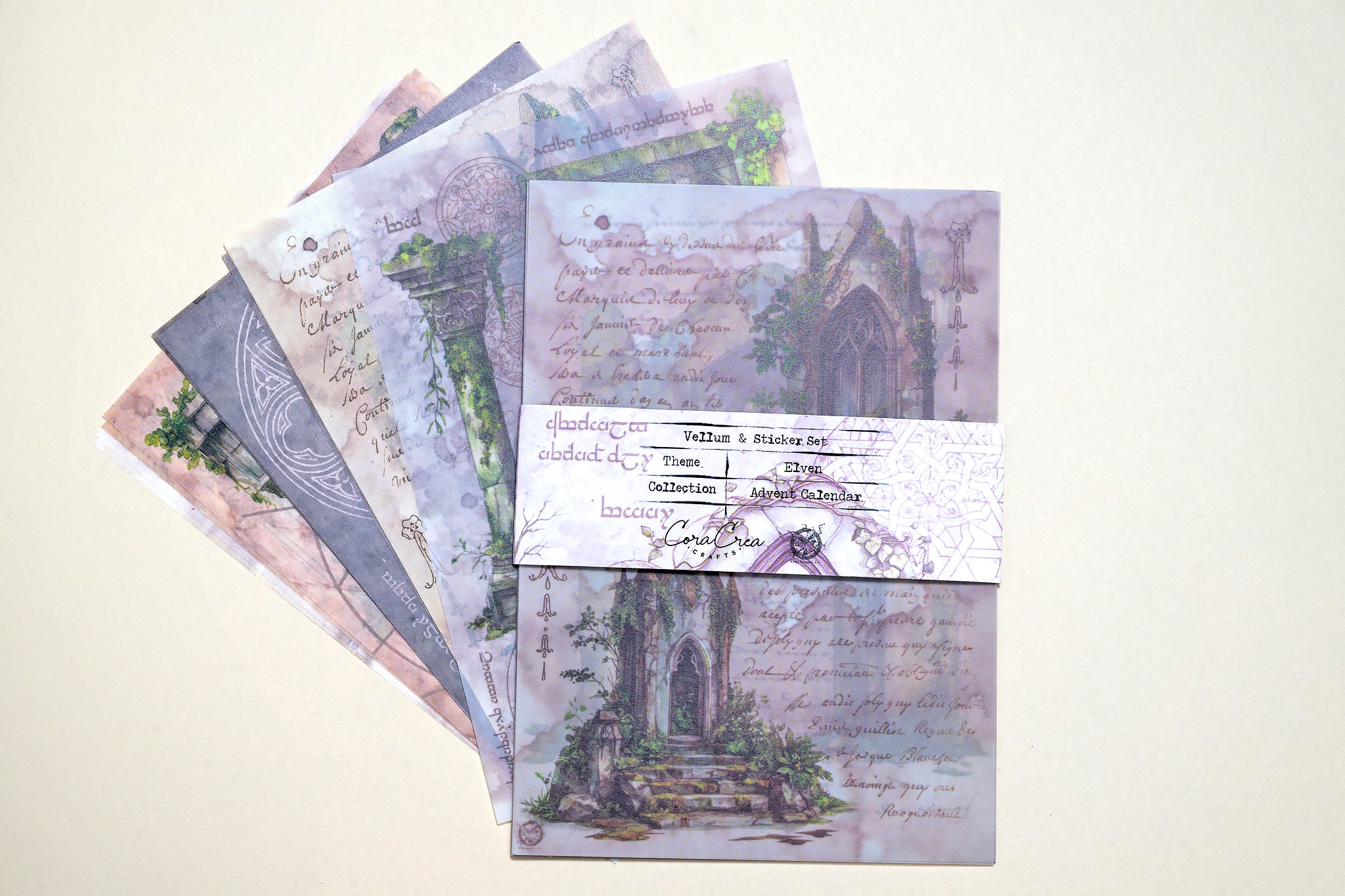 Elven Stickers & Vellum Set