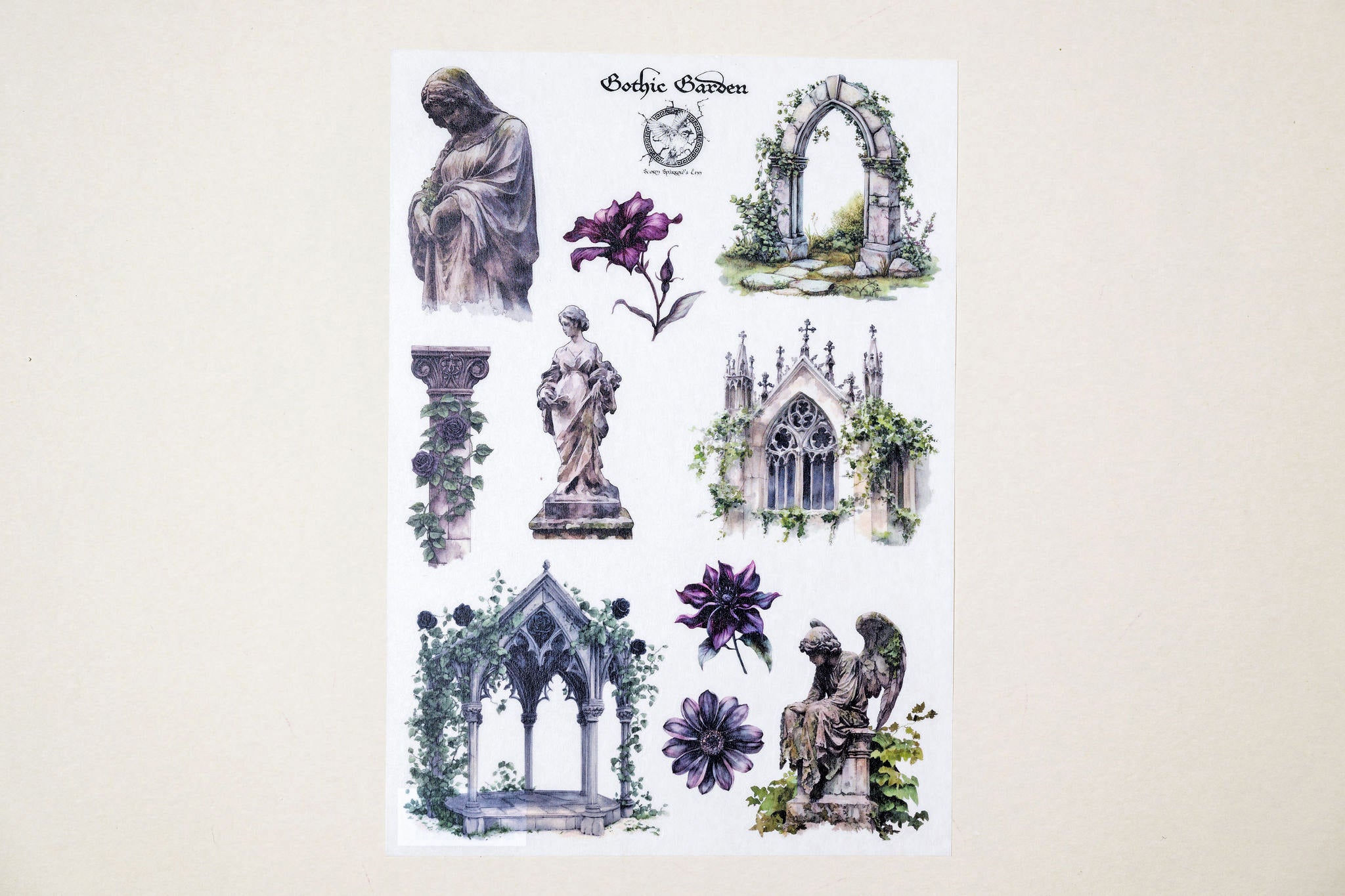 PRE-ORDER Gothic Garden Sticker Sheet