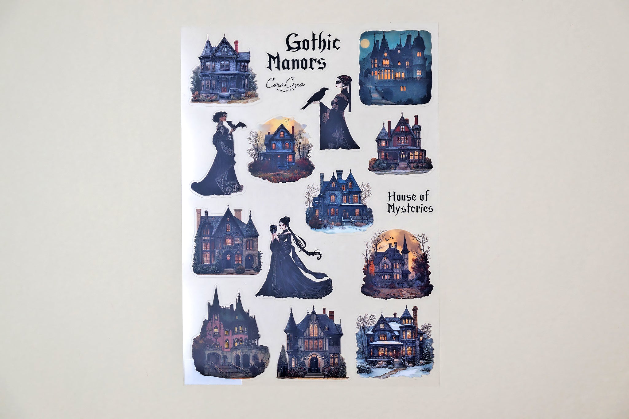 PRE-ORDER Gothic Manors Sticker Sheet