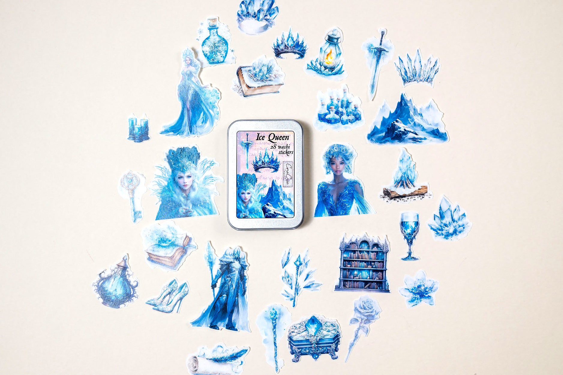 Ice Queen Sticker Tin Box