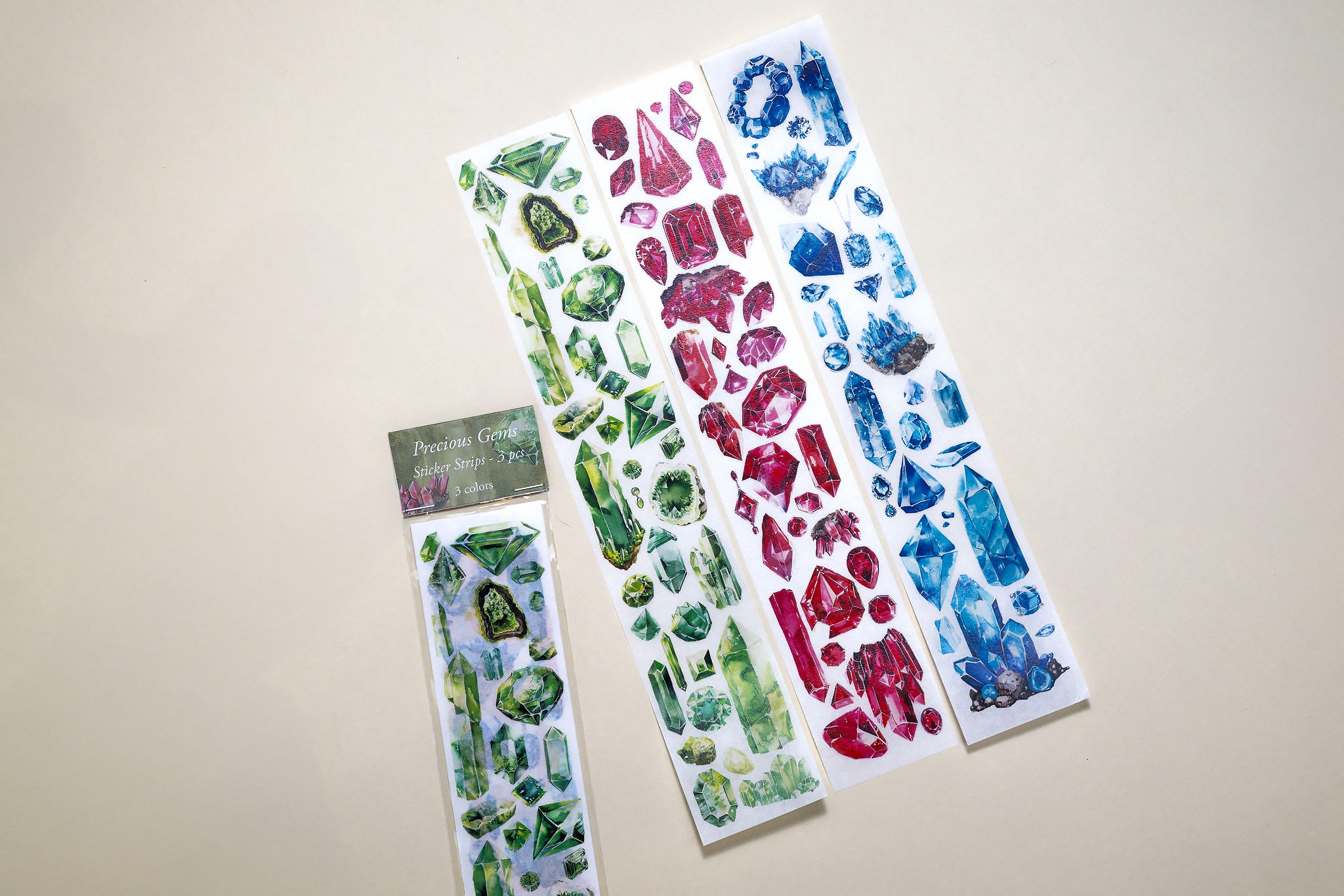 Precious Gems Sticker Strips