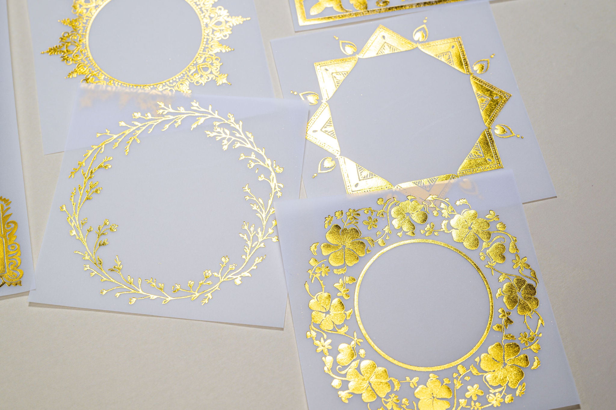 Vellum Foil Frames