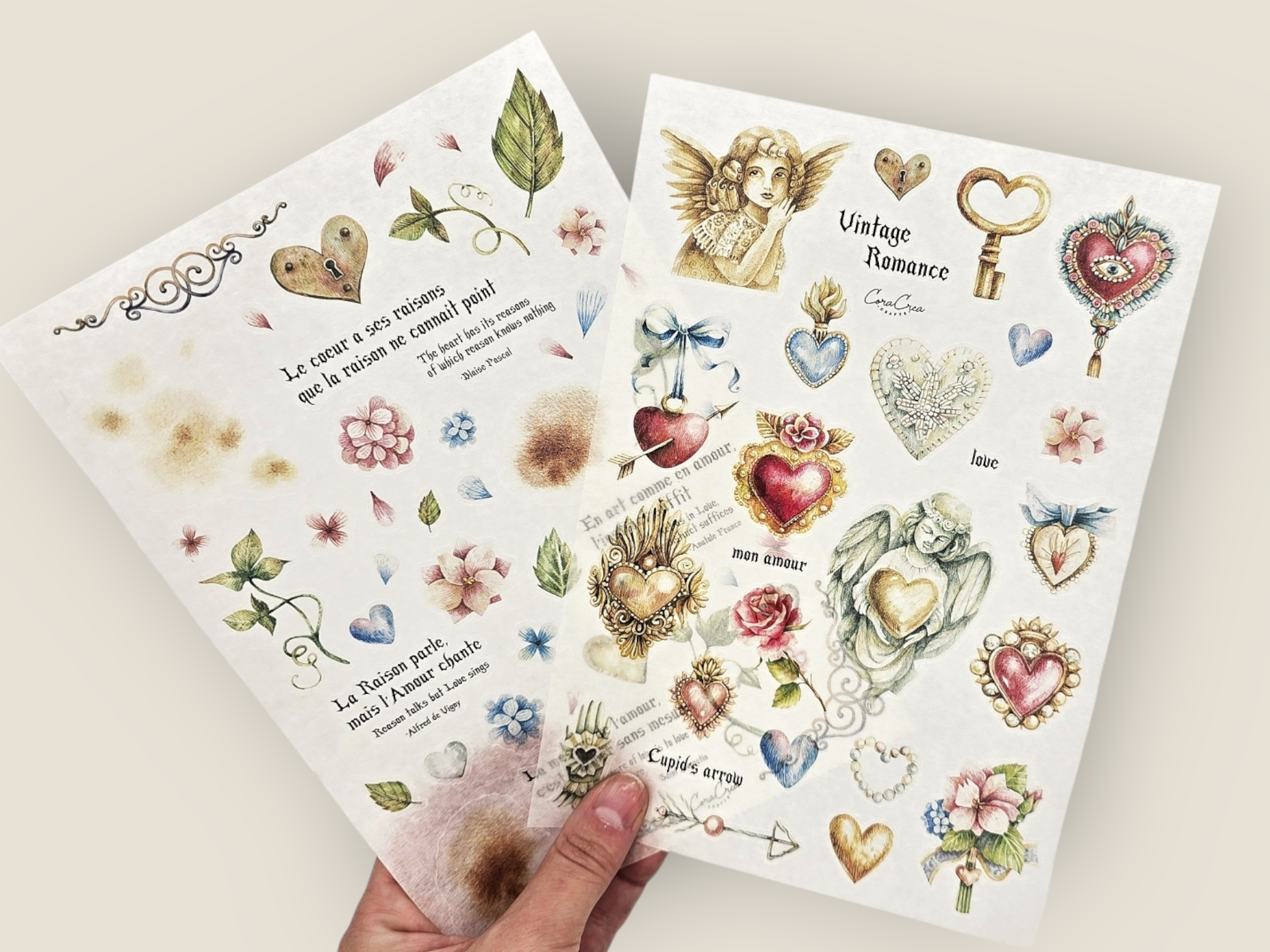 Vintage Romance Sticker Sheets