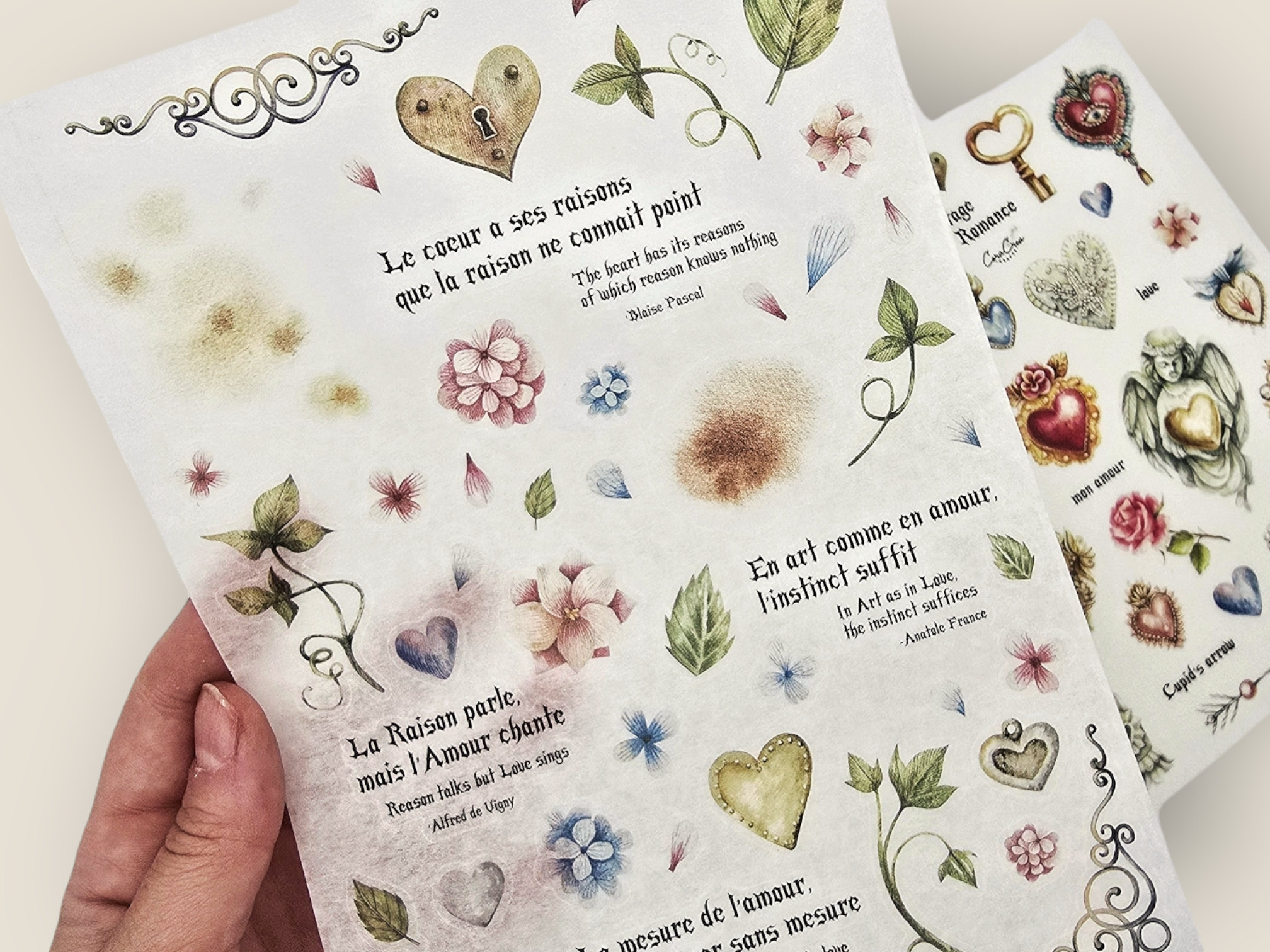 Vintage Romance Sticker Sheets