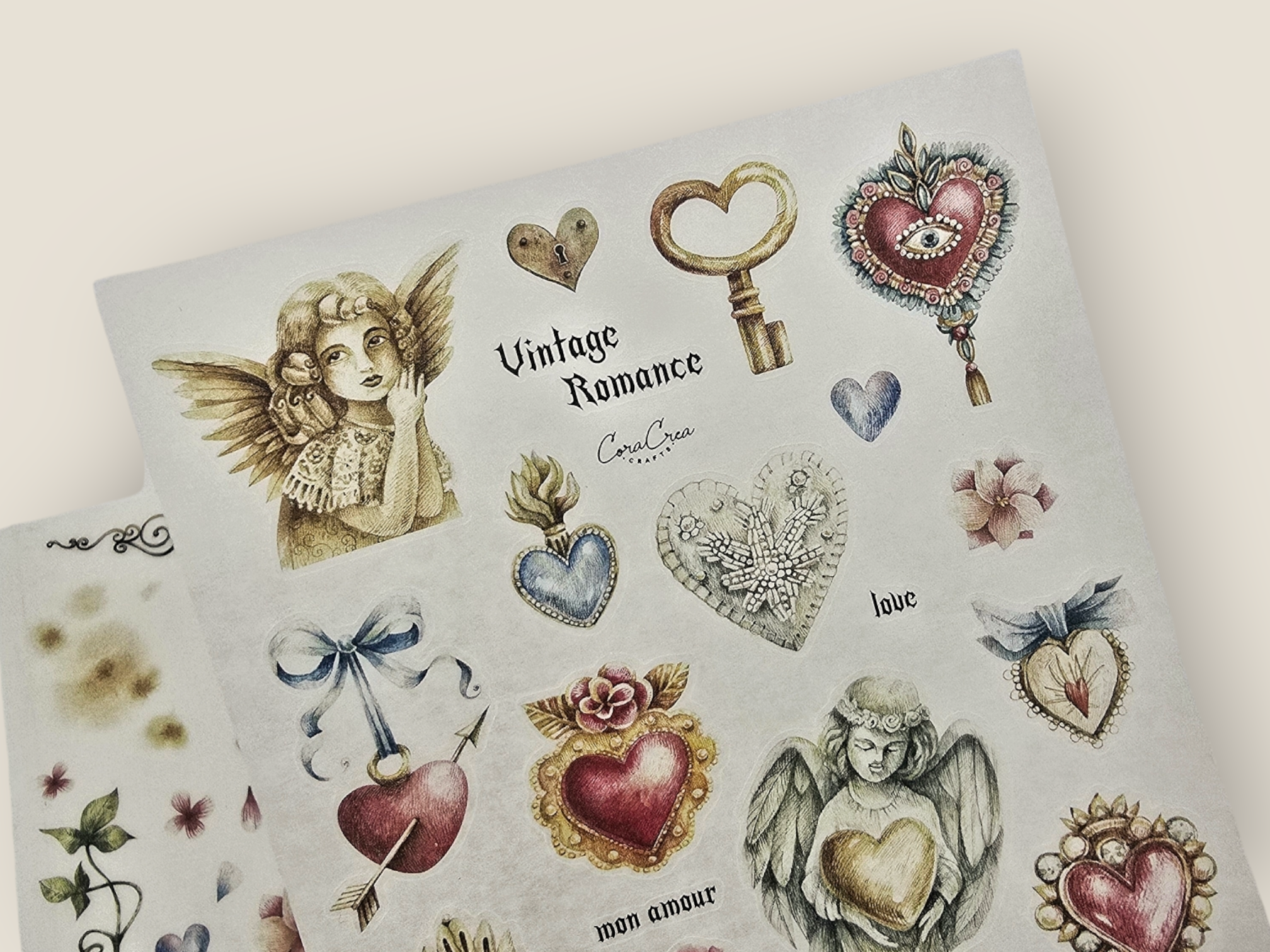 Vintage Romance Sticker Sheets