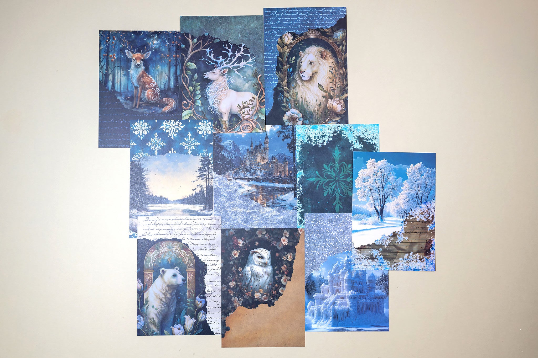 Dual Winter Fantasy Paper Set