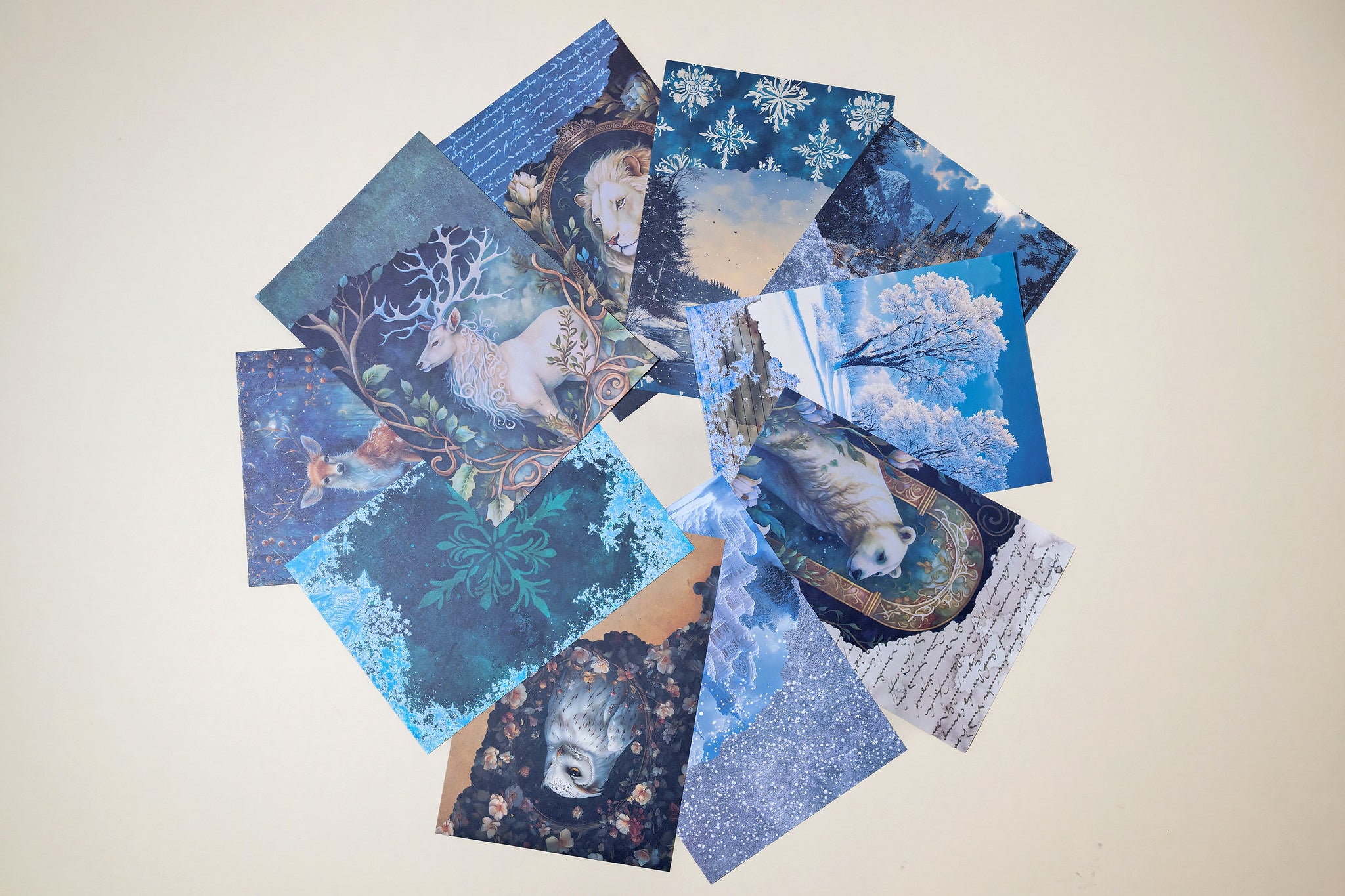 Dual Winter Fantasy Paper Set