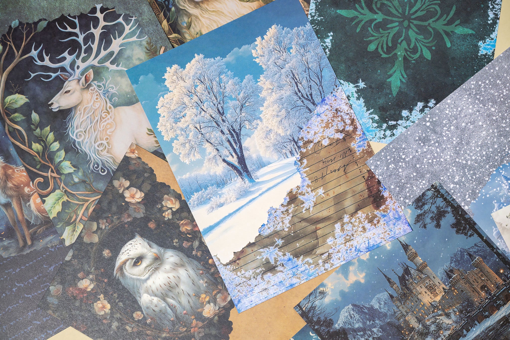 Dual Winter Fantasy Paper Set