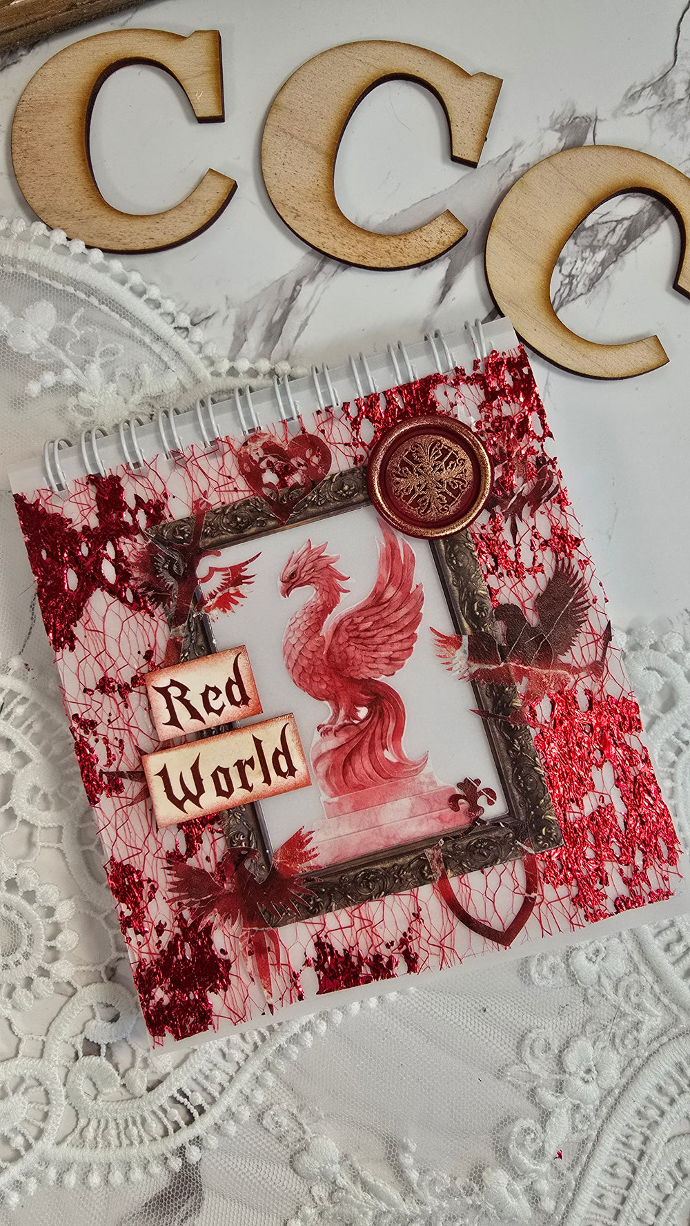 Black & Red Texture Papers