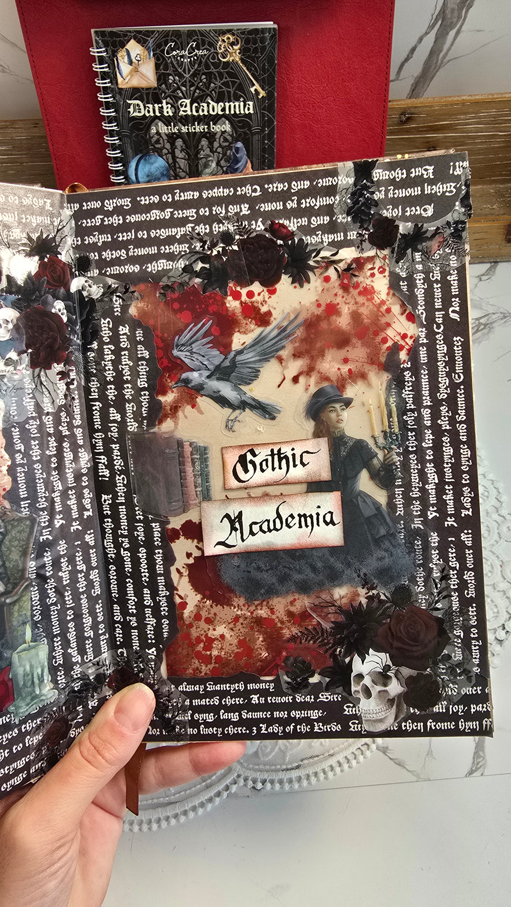 Blood Spatter Transparent Cards