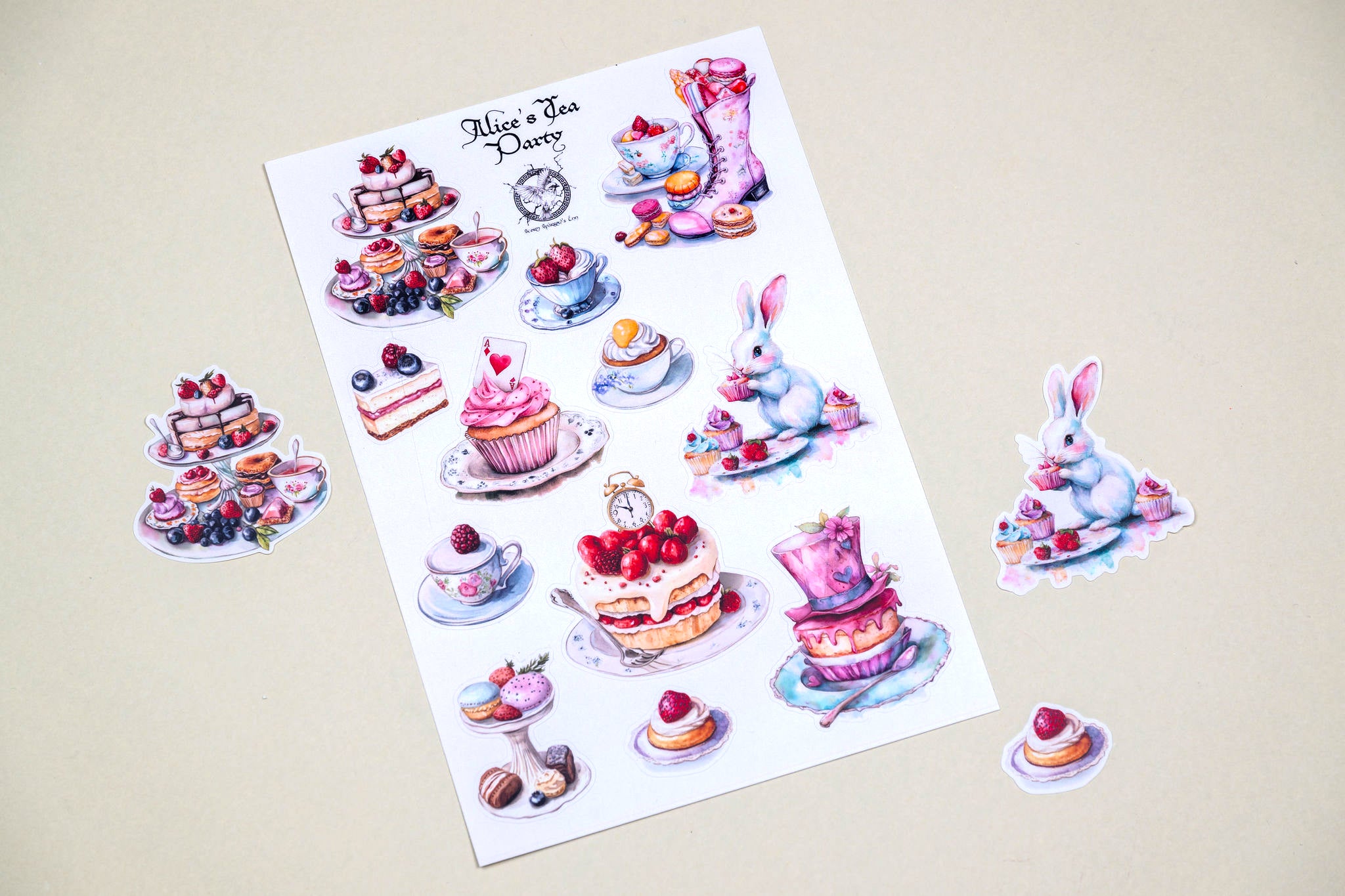 PRE-ORDER Alice's Tea Party Sticker Sheet