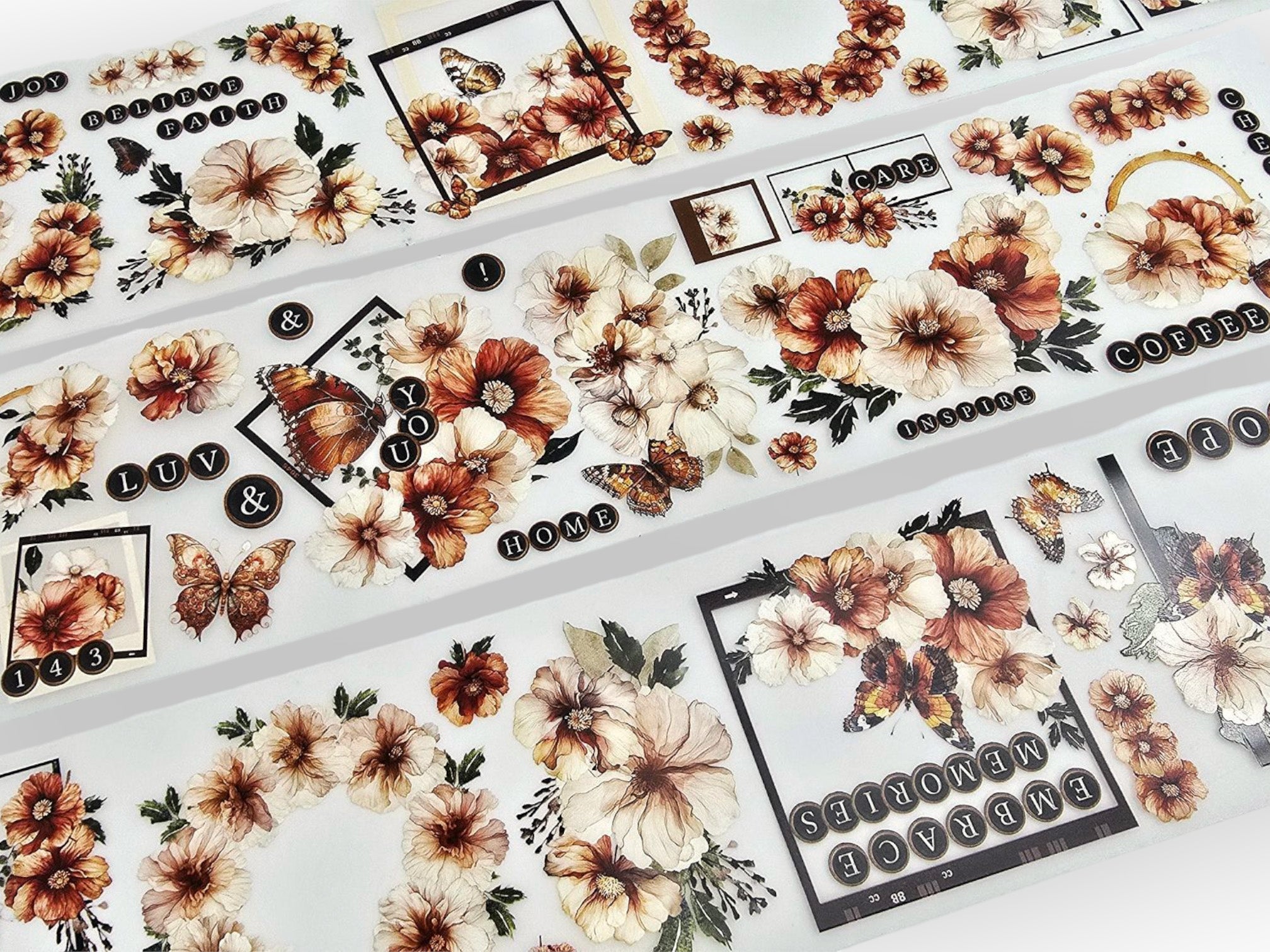 Caffeine Charm Garden Transparent Tape