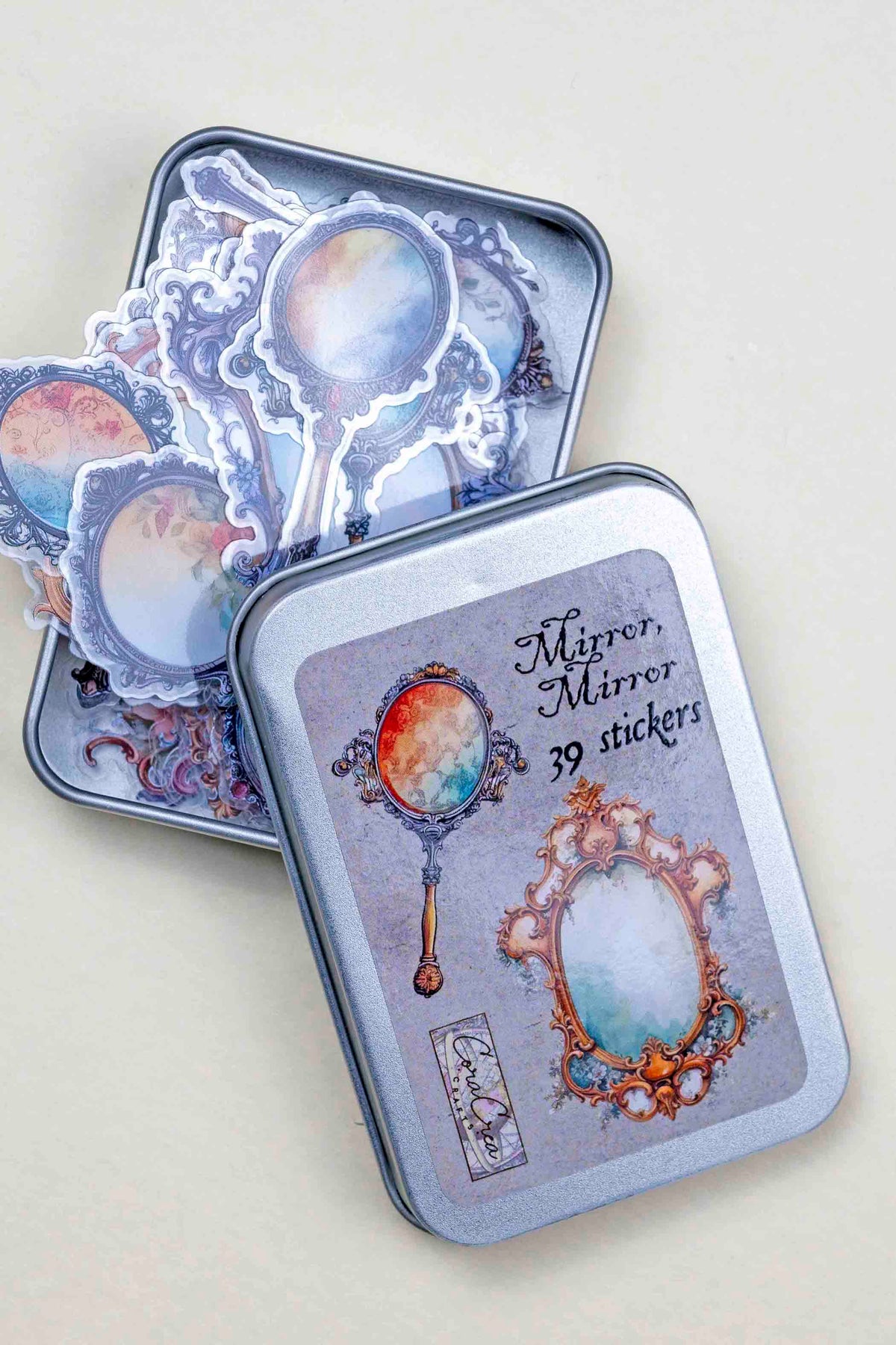 Mirror, Mirror Sticker Tin Box — Sticker Set | CoraCre