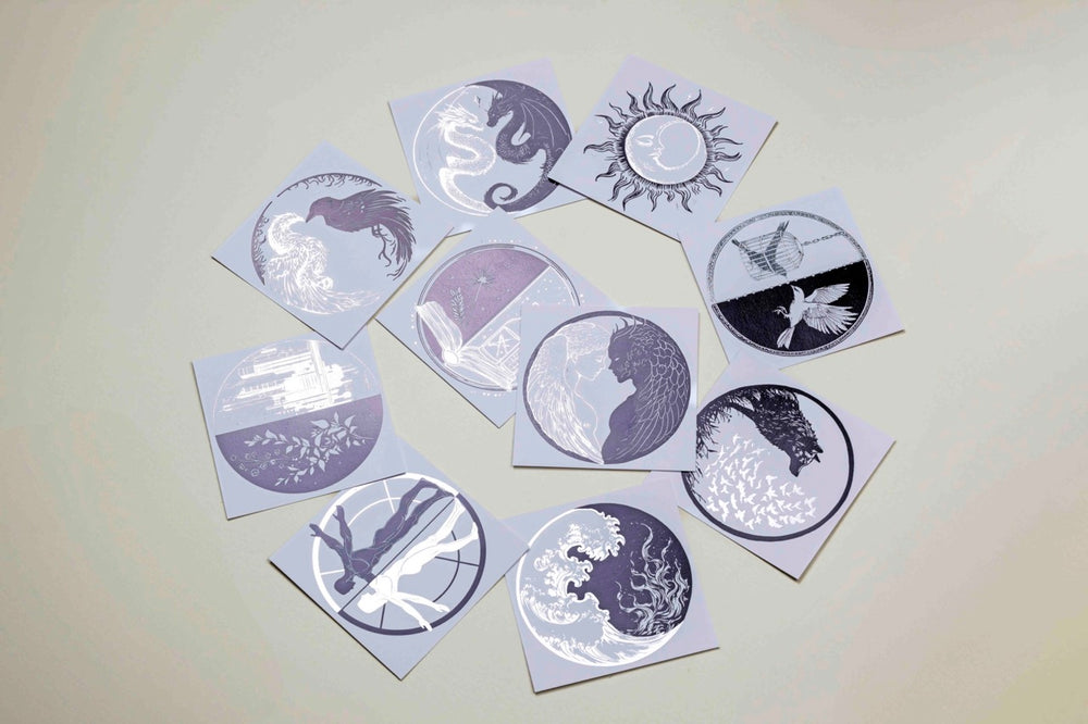 Opposites B&W Foil Papers