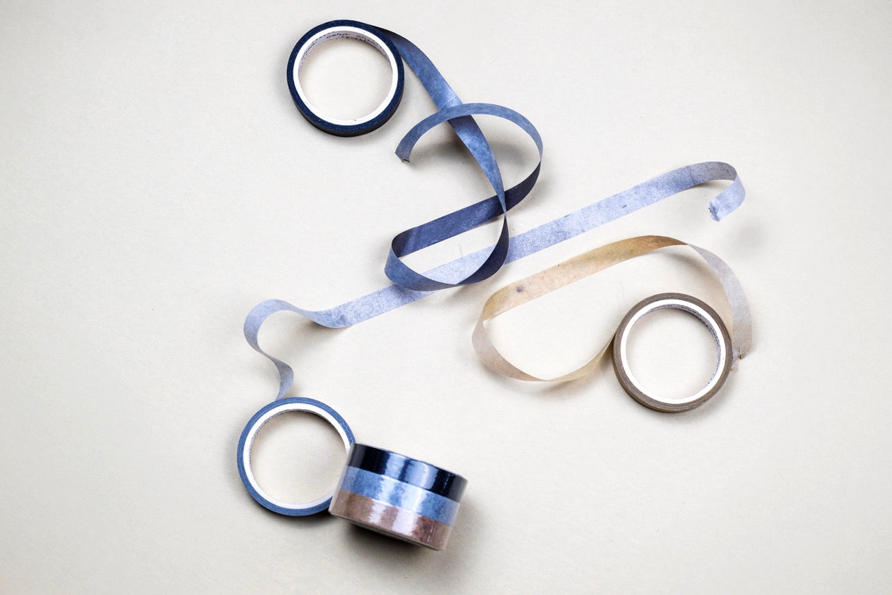 Tricolor Ultra Thin Basic Washi Tape Set
