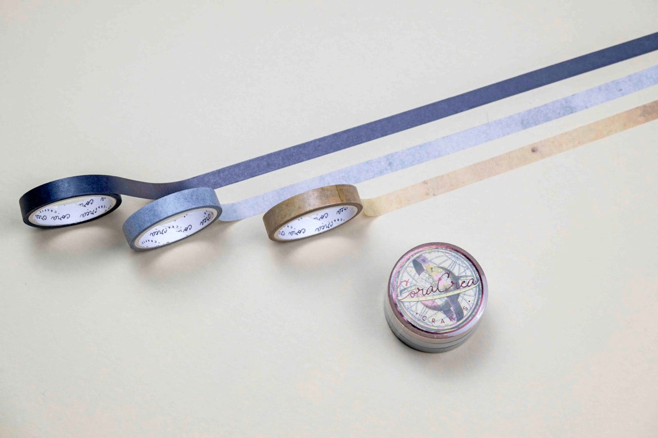Tricolor Ultra Thin Basic Washi Tape Set