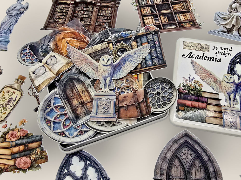 Academia Sticker Tin Box