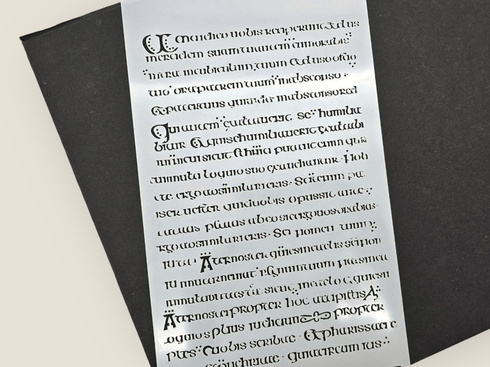 Manuscript Stencil