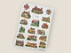 Cottages  Sticker Sheet