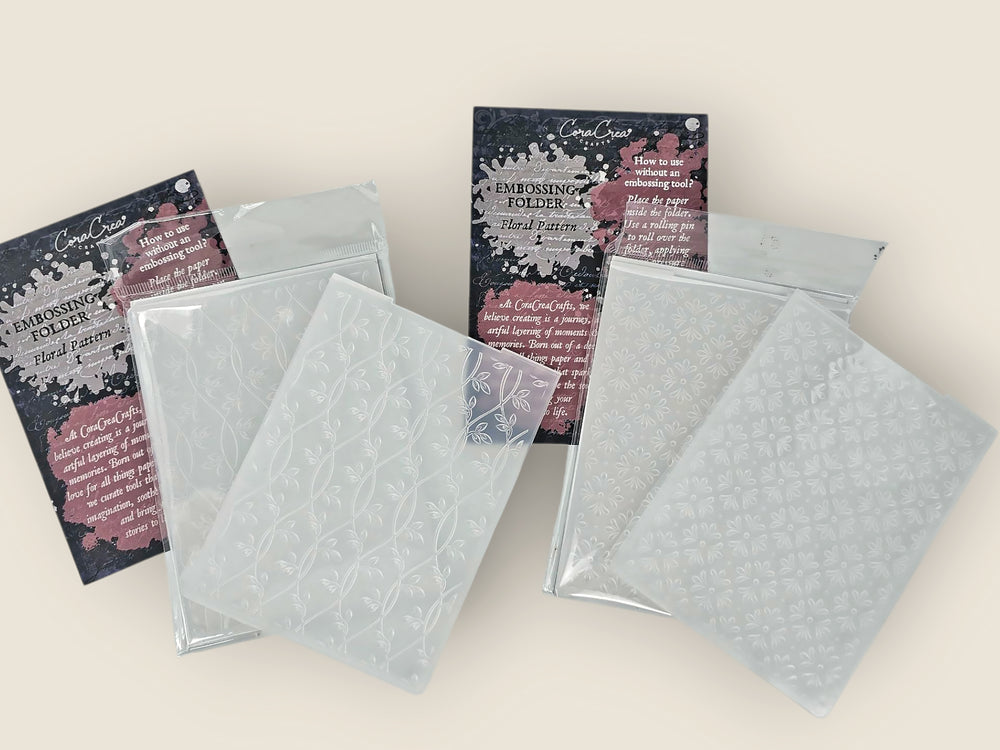 Floral Pattern Embossing Folders