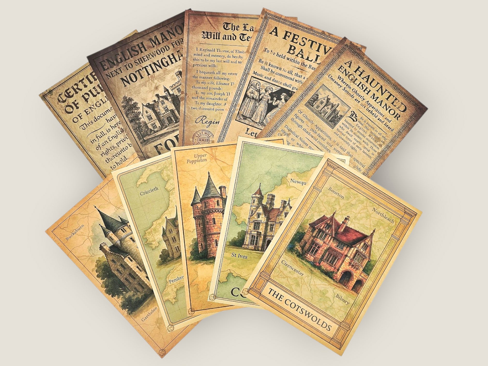 English Manors Paper Set