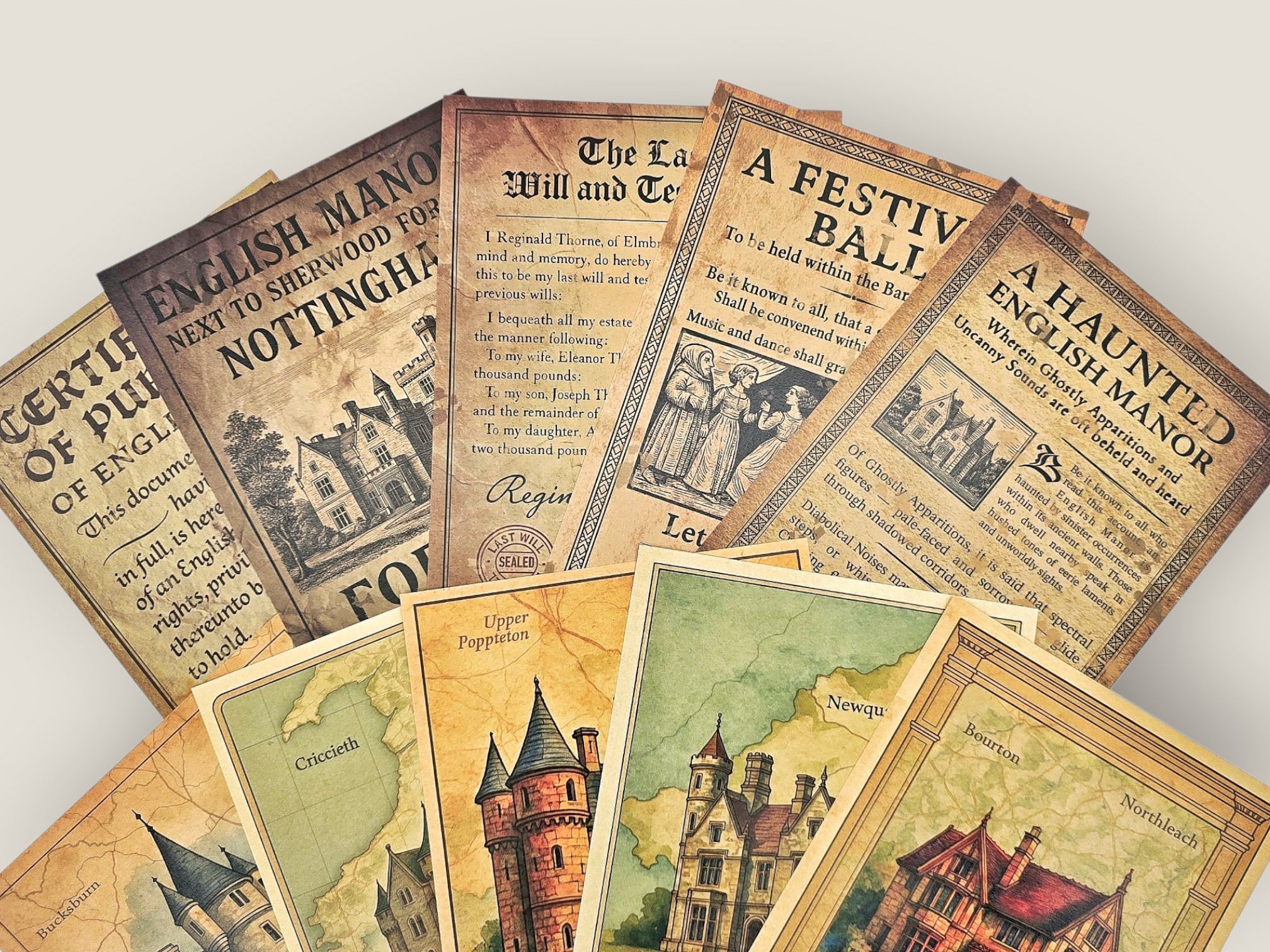 English Manors Paper Set